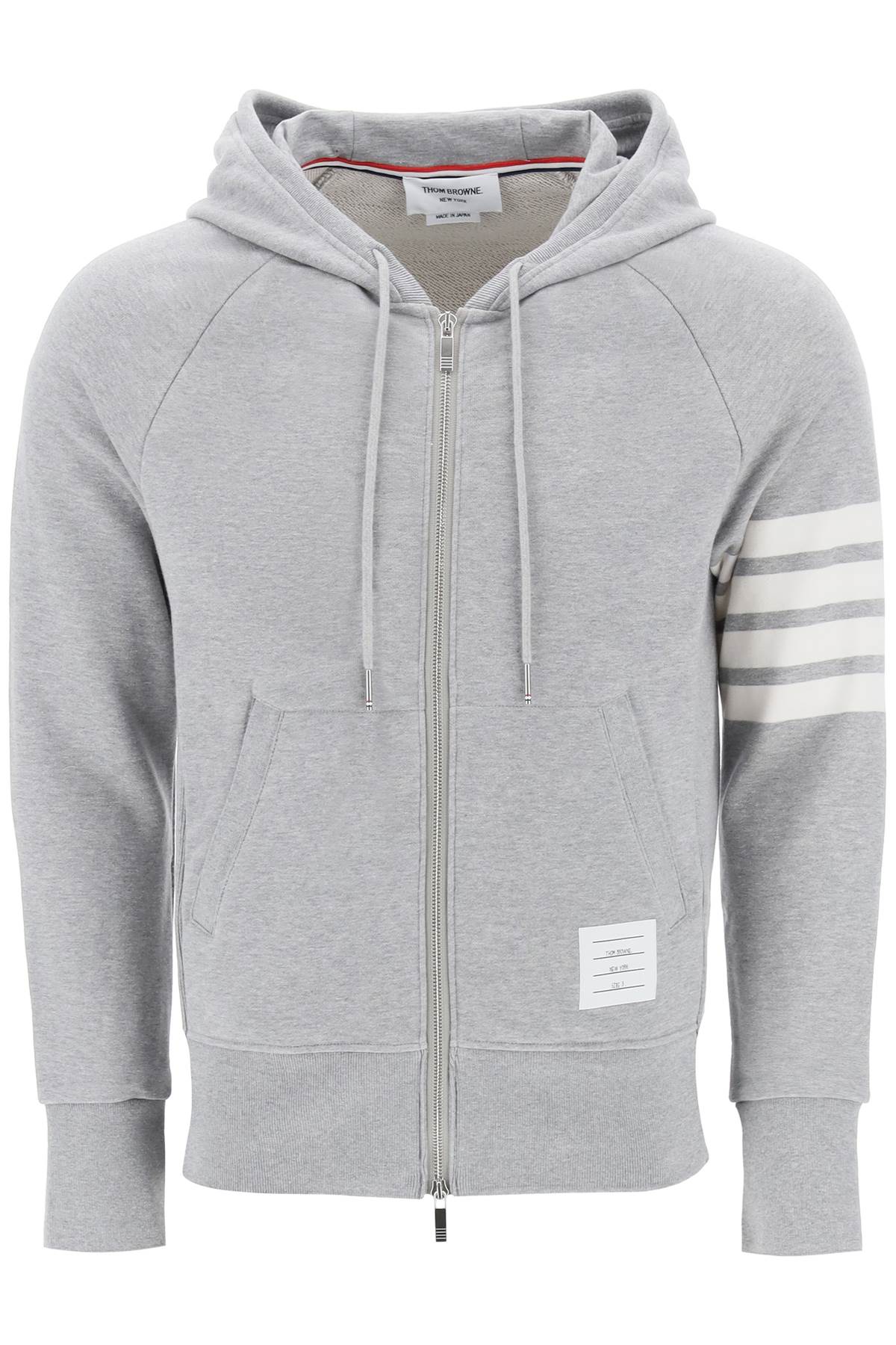 Thom Browne Thom browne 4-bar zip-up hoodie