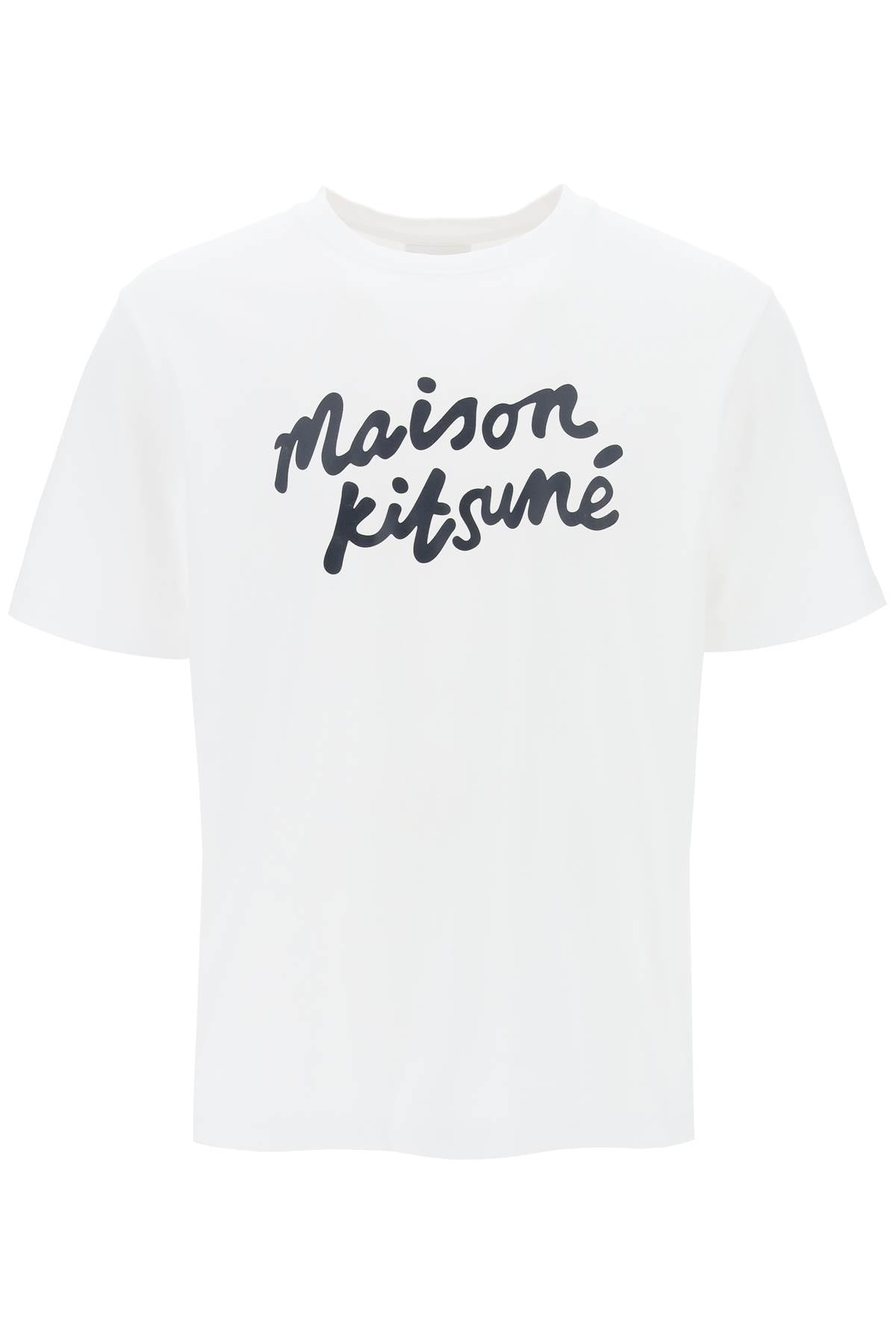 Maison Kitsune Maison kitsune t-shirt with logo in handwriting