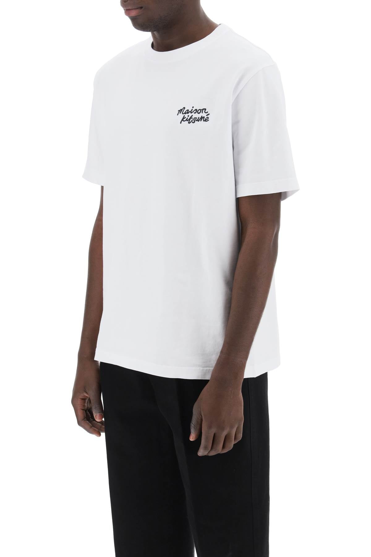 Maison Kitsune Maison kitsune t-shirt with logo lettering