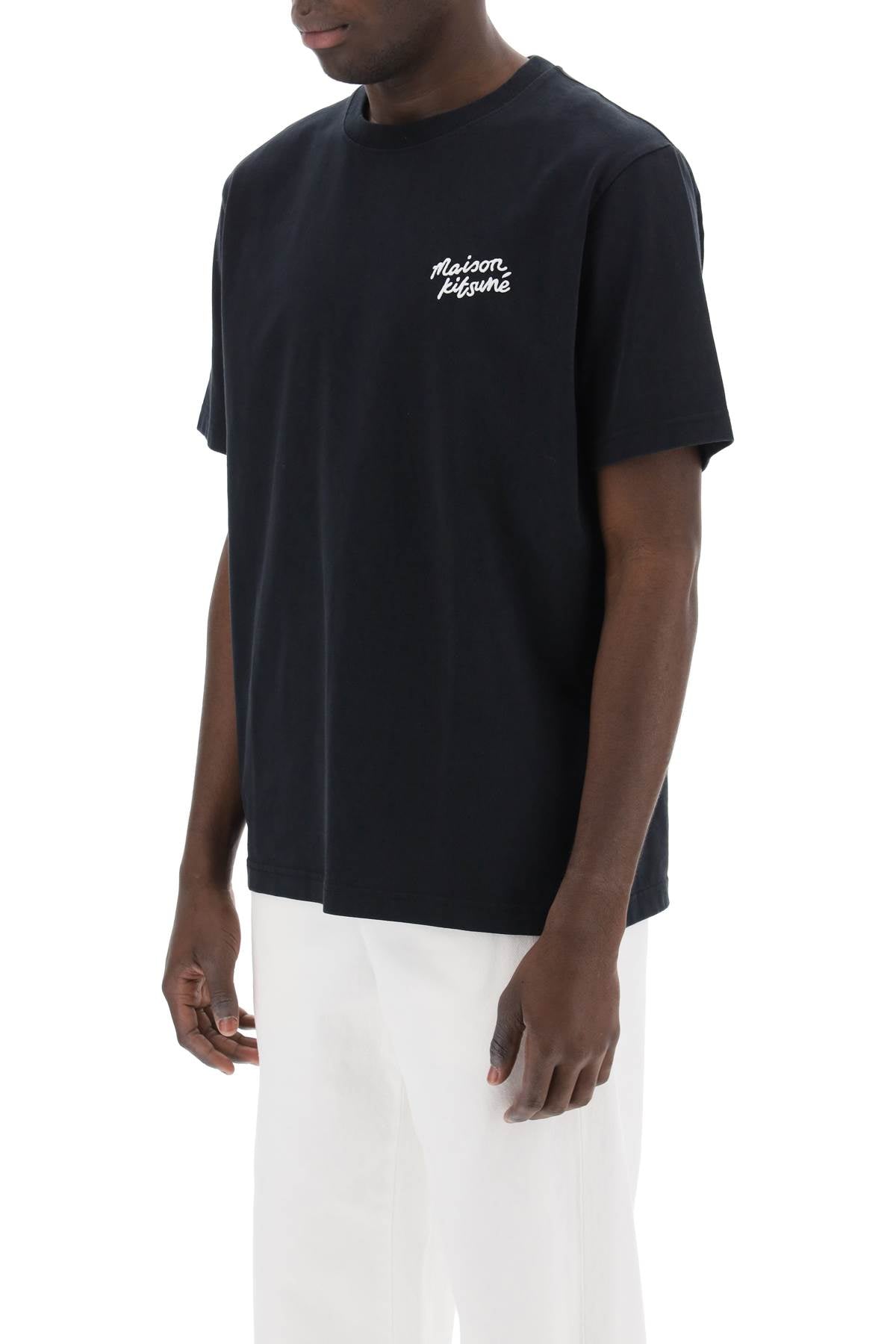 Maison Kitsune Maison kitsune t-shirt with logo lettering