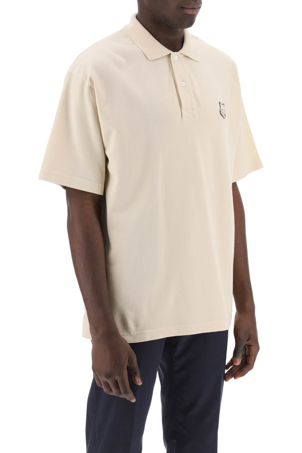 Maison Kitsune Maison kitsune "oversized polo shirt with bold fox