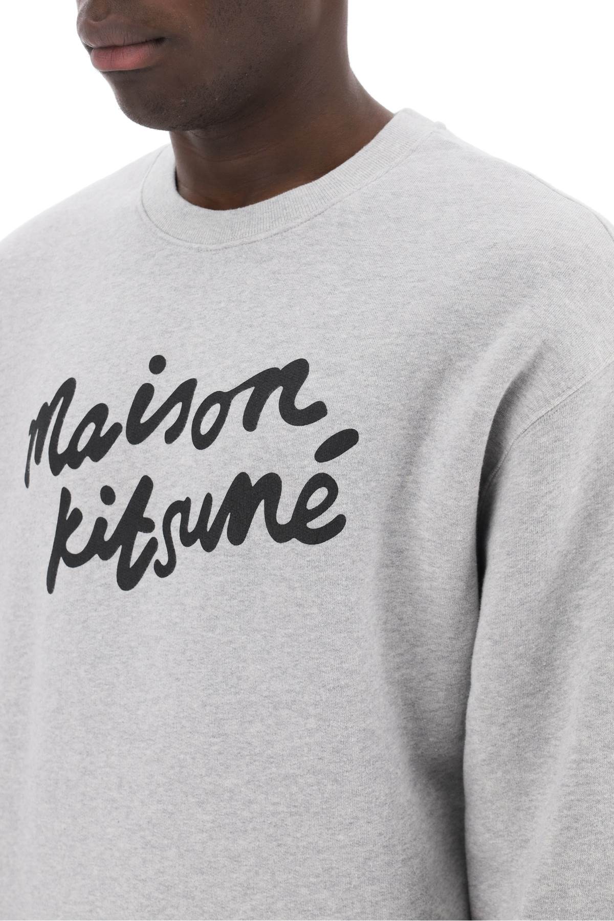 Maison Kitsune Maison kitsune crewneck sweatshirt with logo