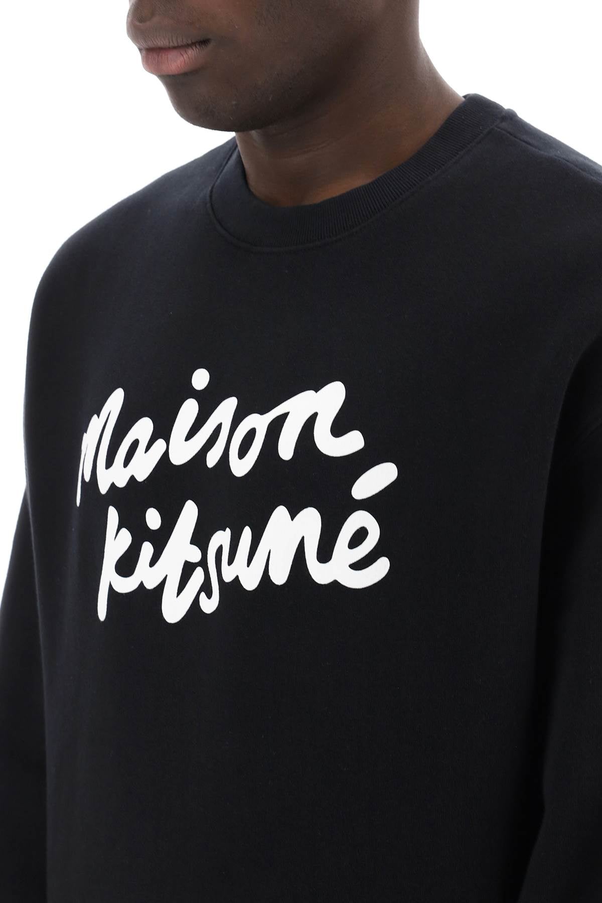 Maison Kitsune Maison kitsune crewneck sweatshirt with logo