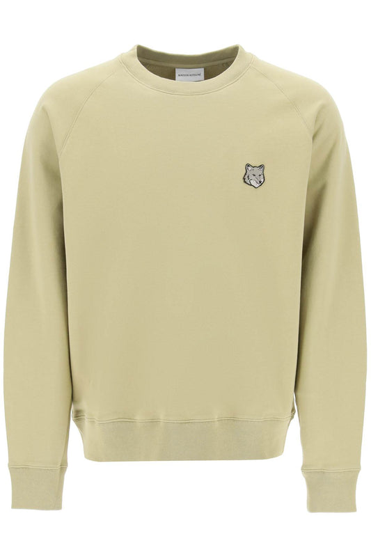 Maison Kitsune Maison kitsune bold fox head crewneck sweatshirt with patch