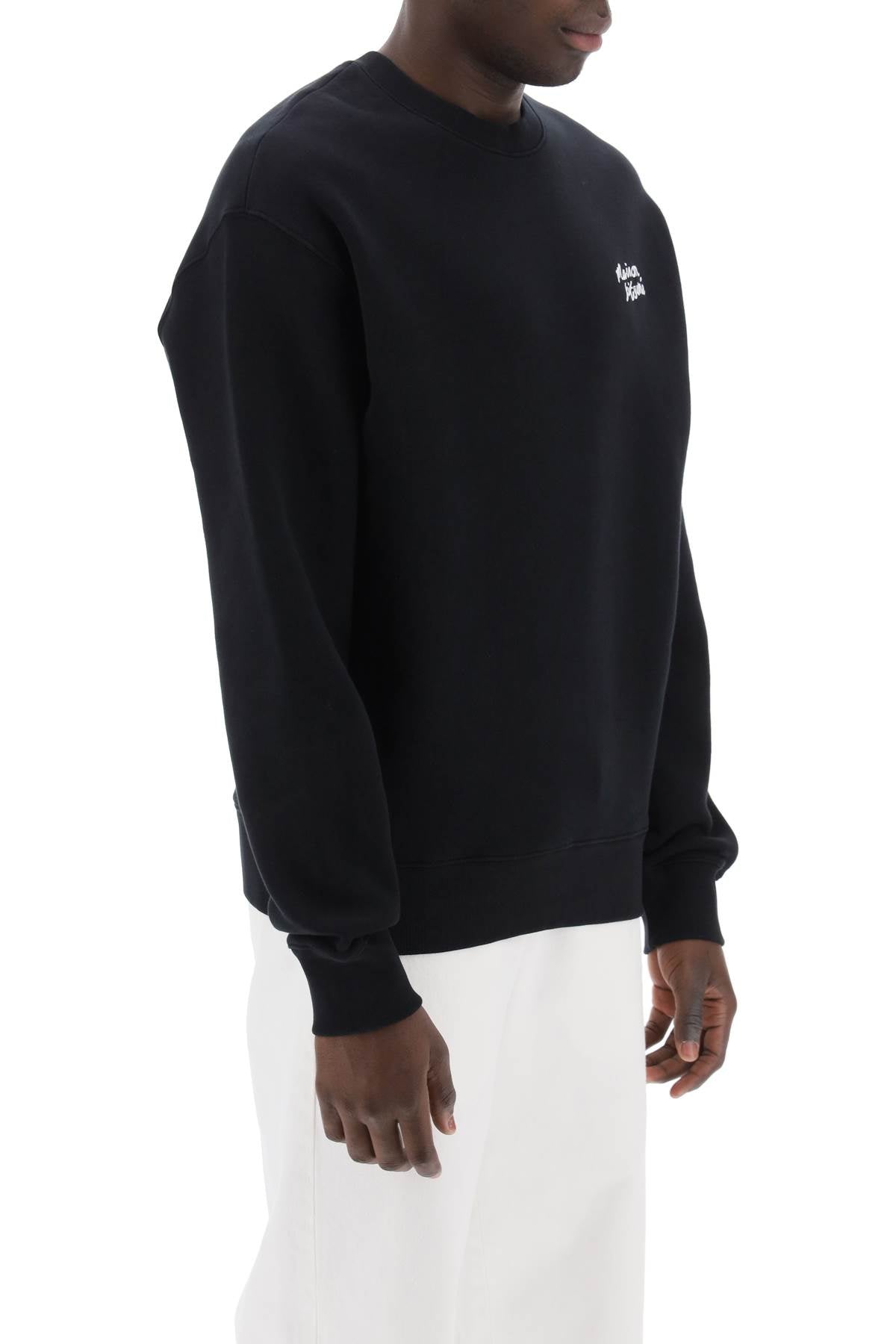 Maison Kitsune Maison kitsune crewneck sweatshirt with logo lettering