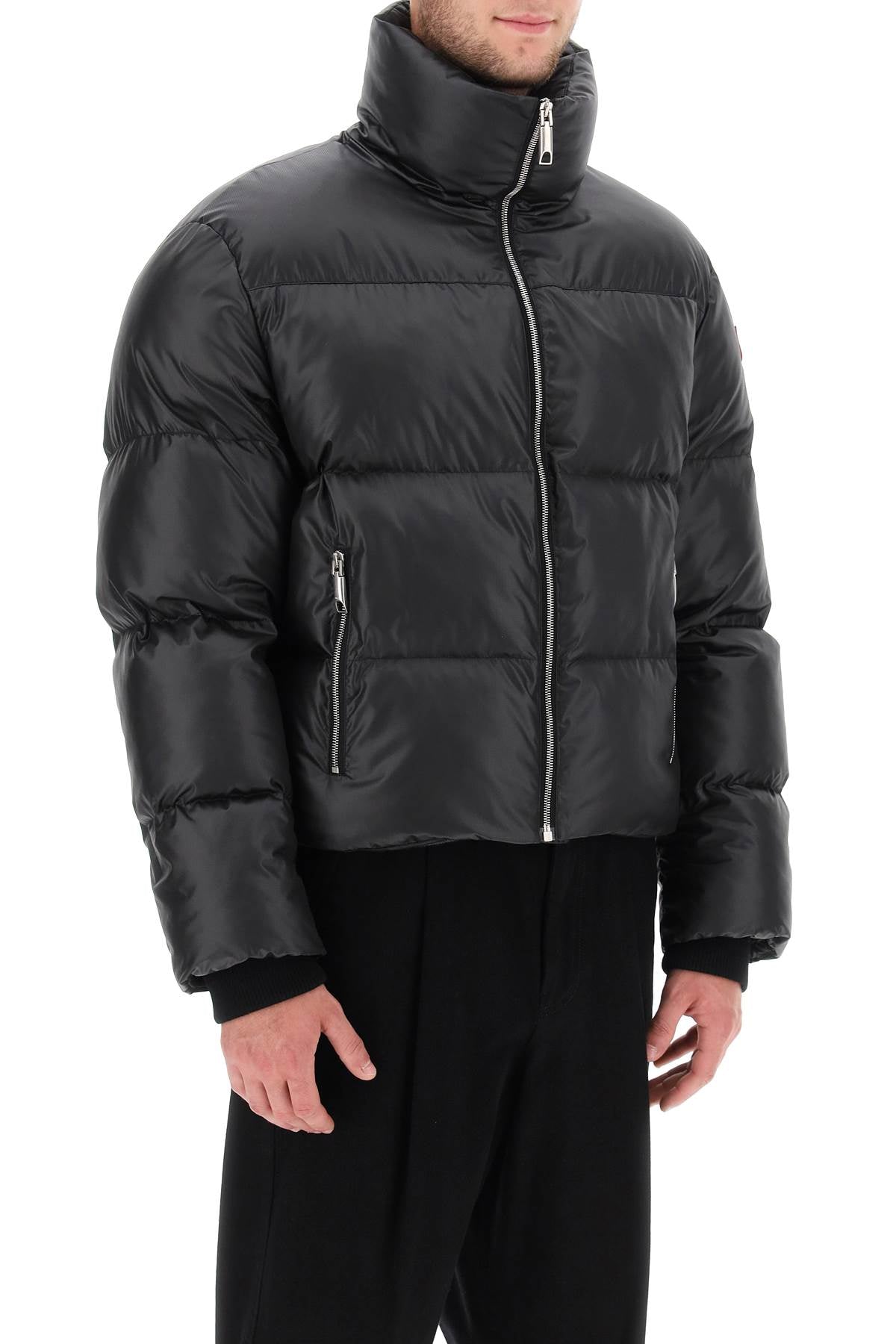 Bally Bally cropped puffer jacket in ripstop