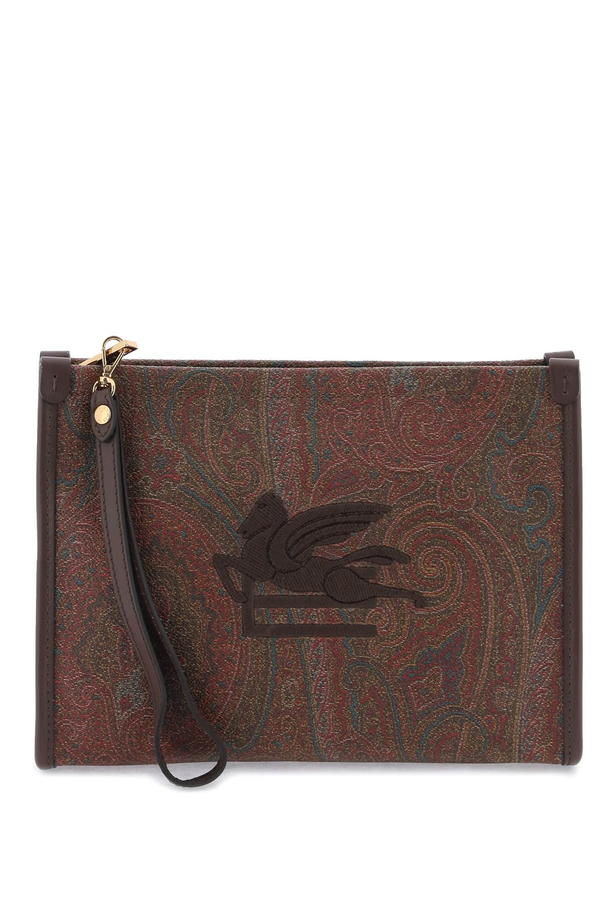 Etro Etro paisley pouch with embroidery