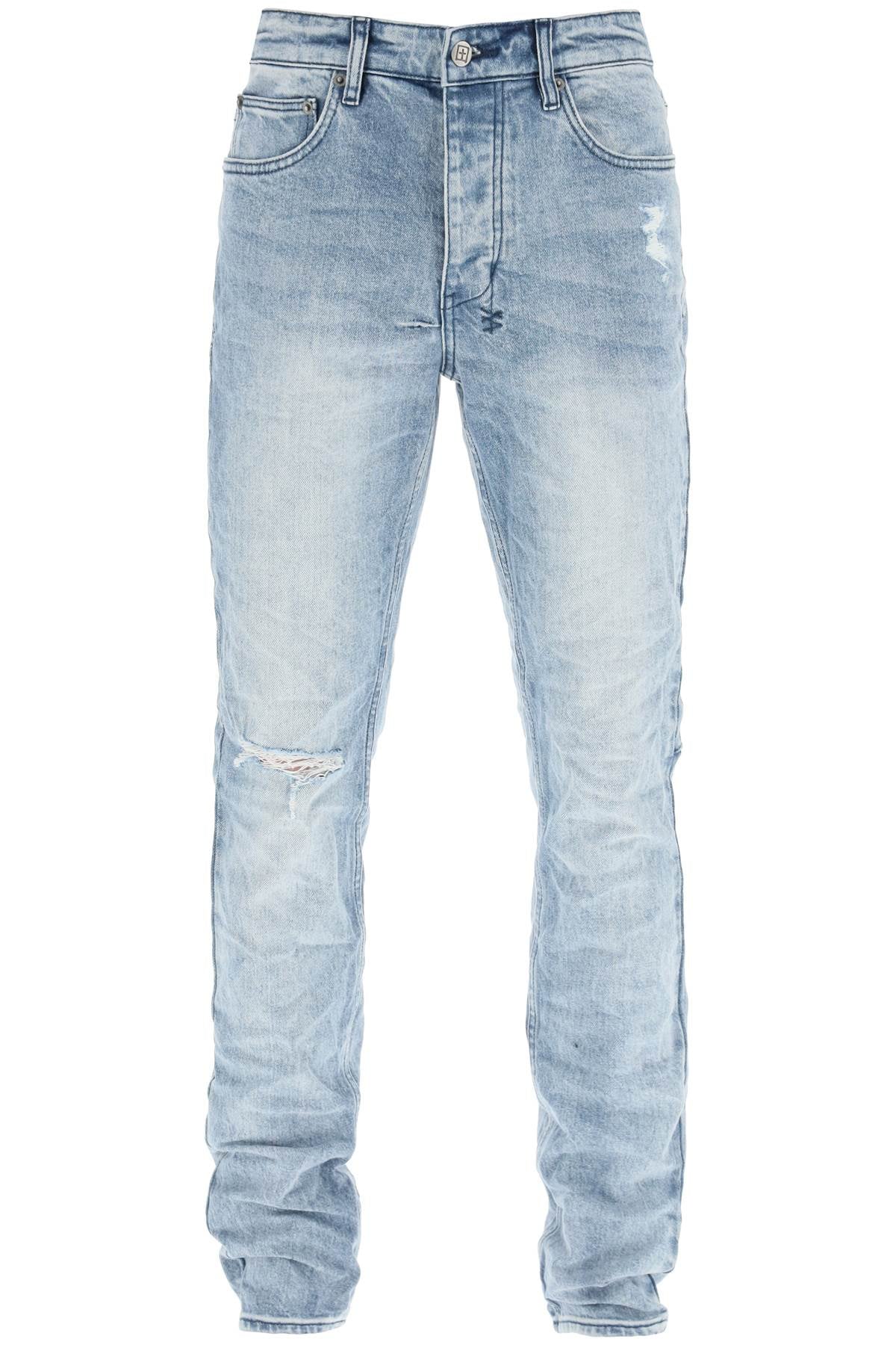 Ksubi 'chitch spray out yellow' slim fit jeans