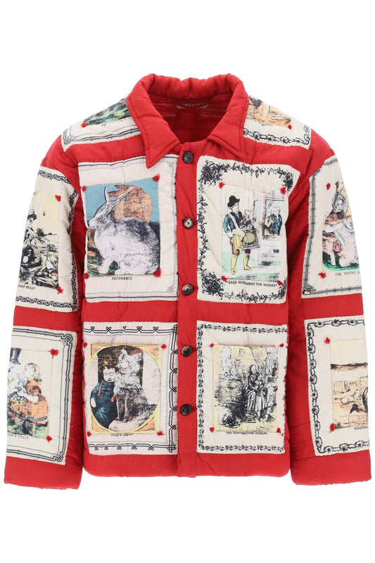 Bode Bode storytime quilted jacket