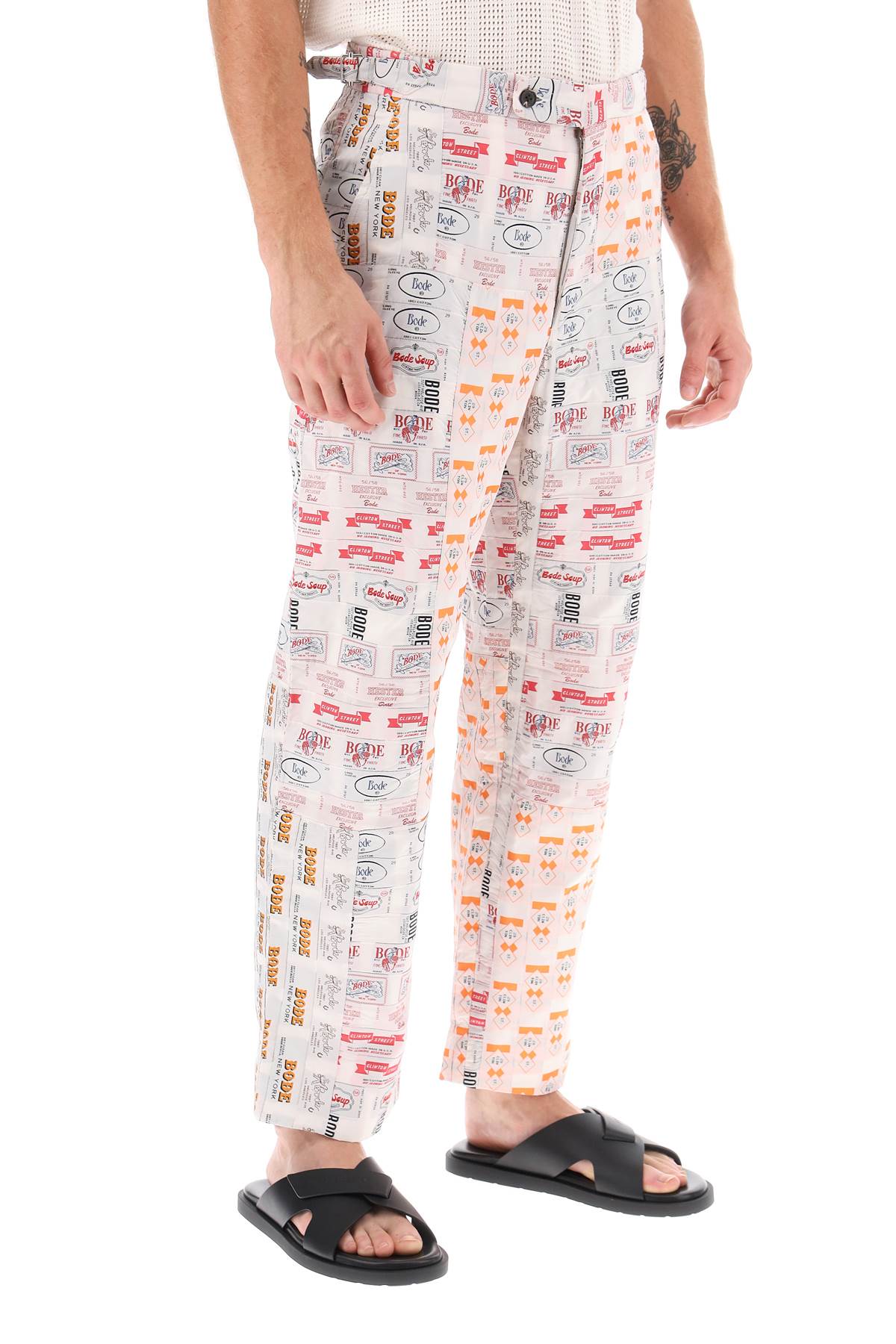 Bode Bode 'clinton street label' patchwork pants