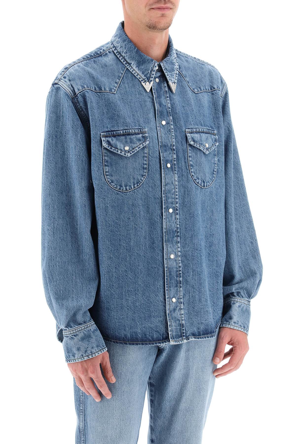 Bally Bally denim wstern shirt