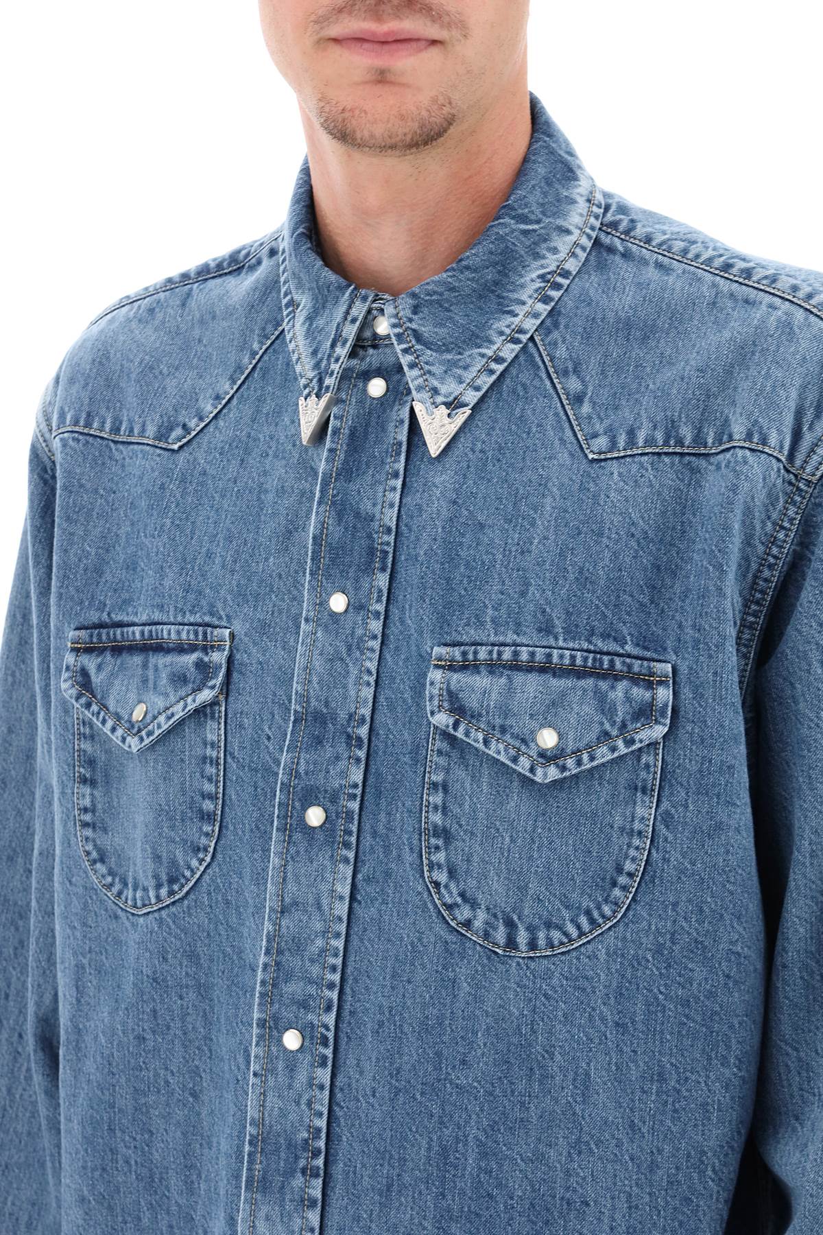 Bally Bally denim wstern shirt