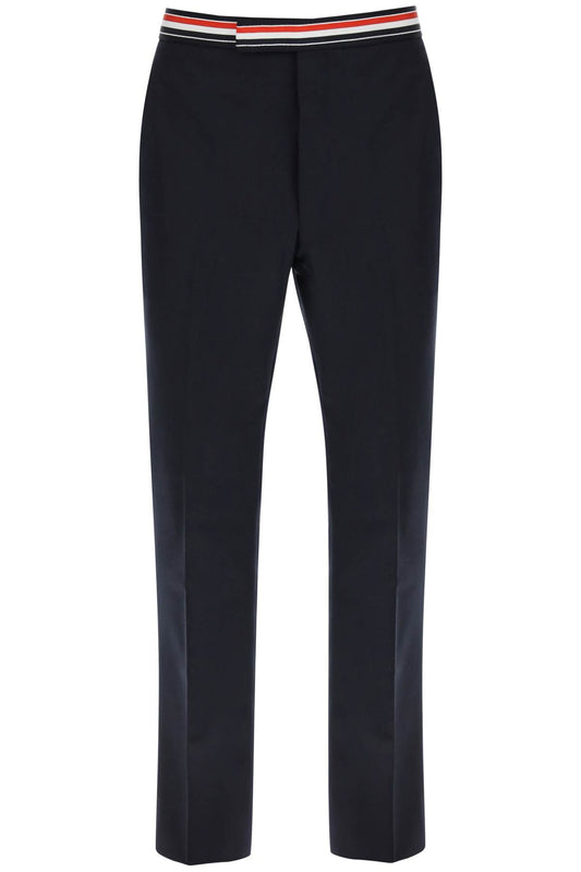 Thom Browne Thom browne tricolar waistband wool twill pants