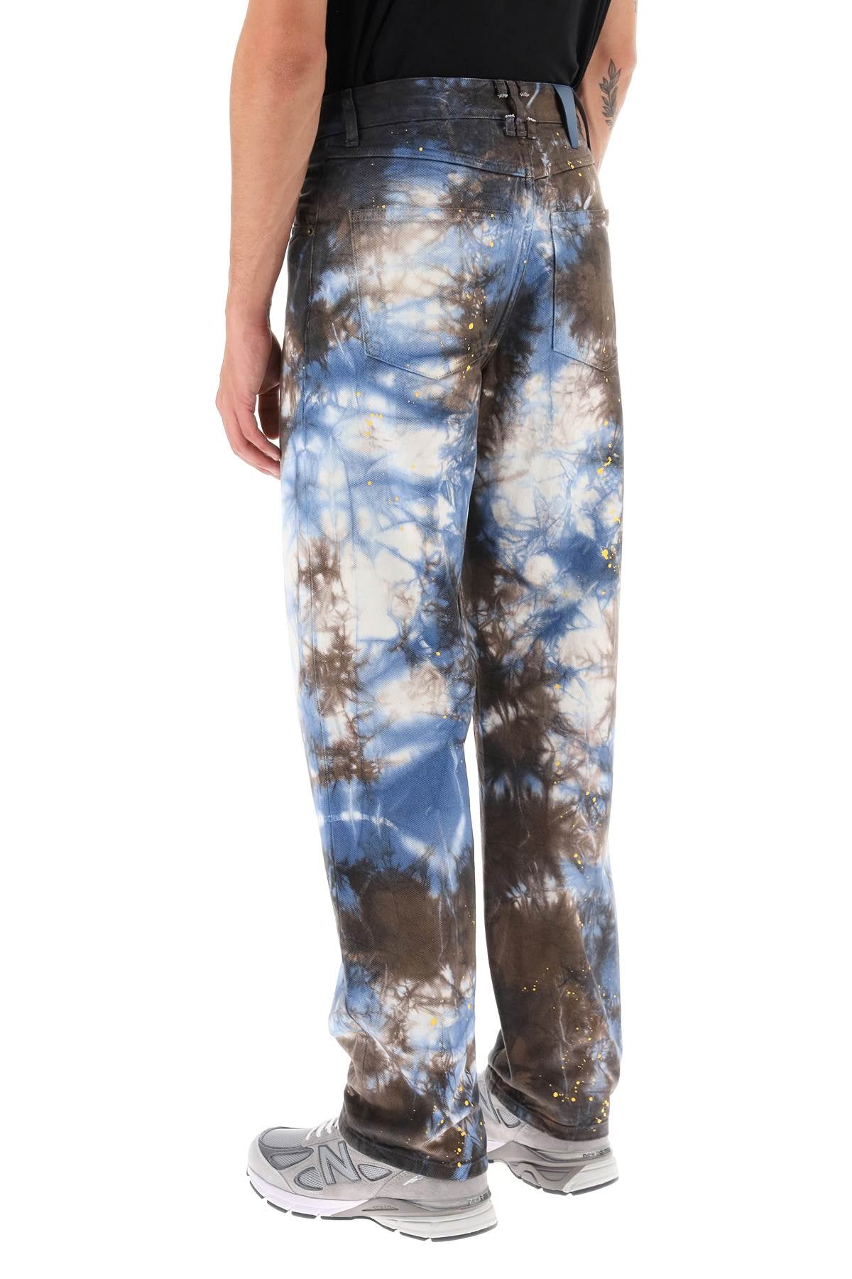 Darkpark Darkpark mark tie-dye denim pants