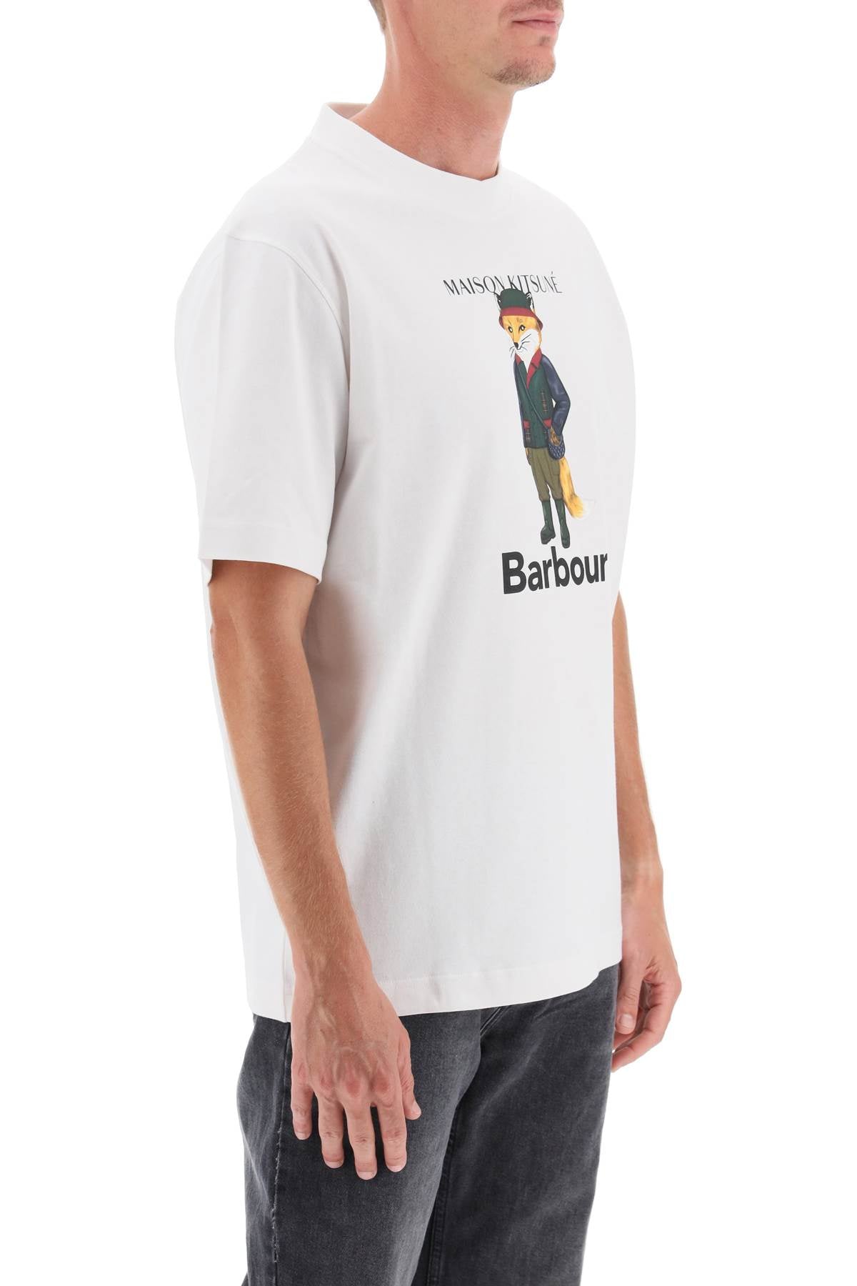 Barbour Barbour maison kitsuné fox beaufort crew-neck t-shirt