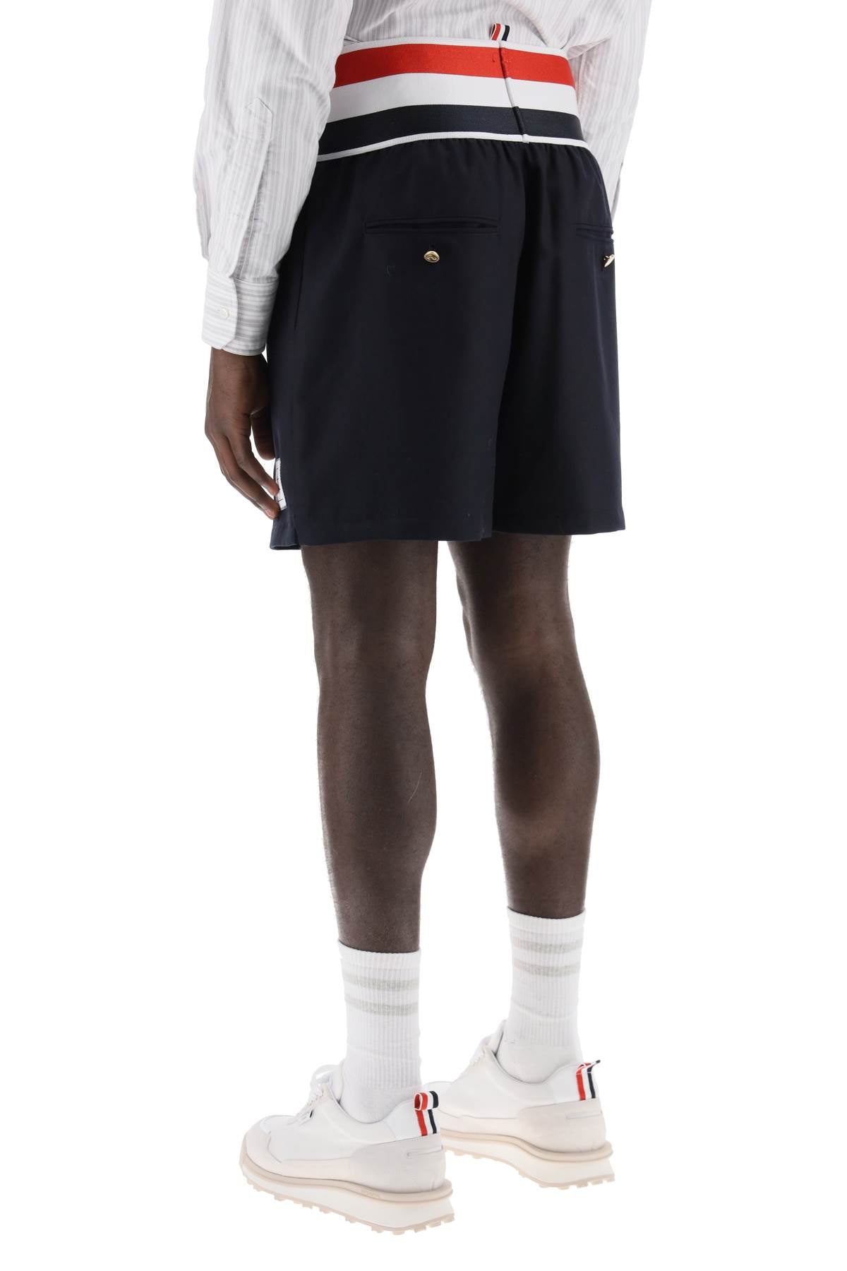 Thom Browne Thom browne elastic waistband bermuda shorts