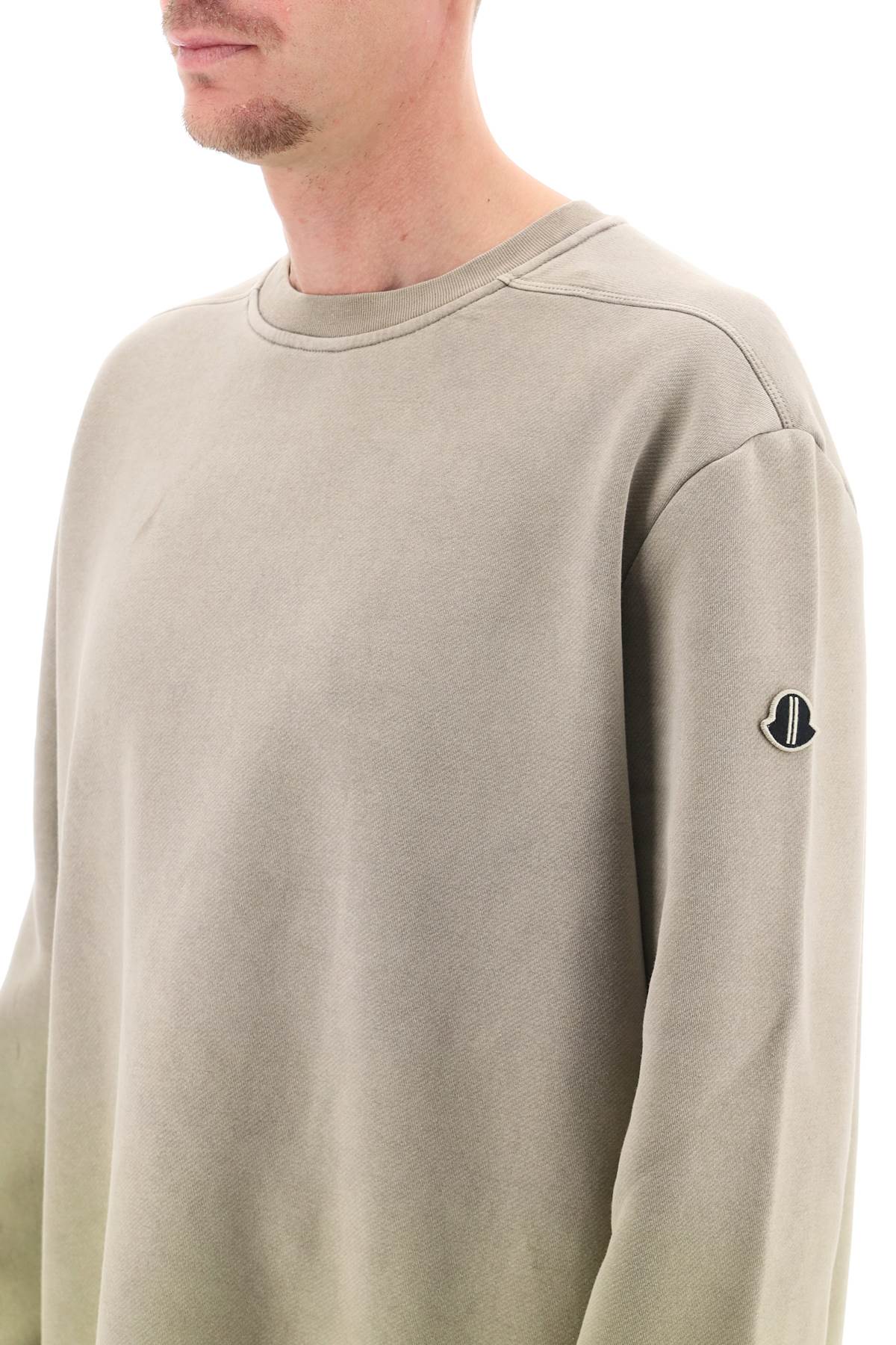 Moncler + Rick Owens Moncler x rick owens subhuman cut-out sweatshirt