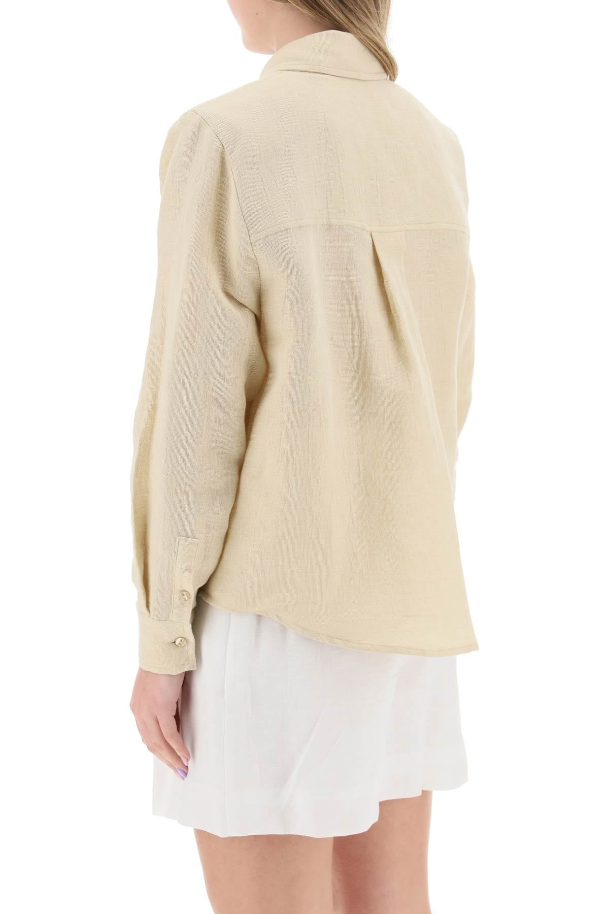 MVP Wardrobe Mvp wardrobe 'malibu' cotton linen shirt