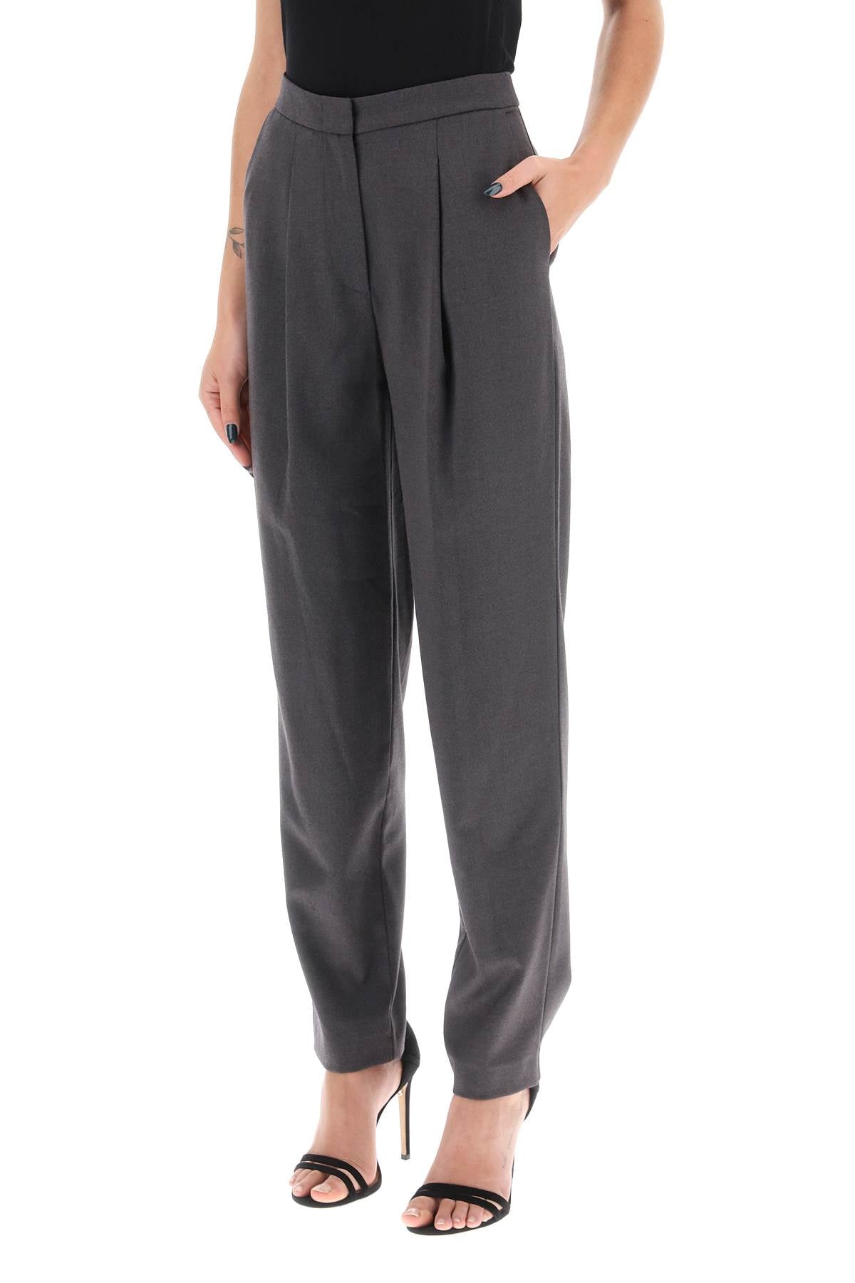 MVP Wardrobe Mvp wardrobe meda wool blend trousers