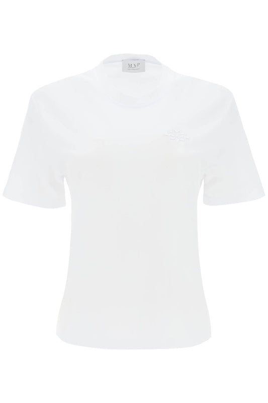 MVP Wardrobe Mvp wardrobe t-shirt with tonal logo embroidery