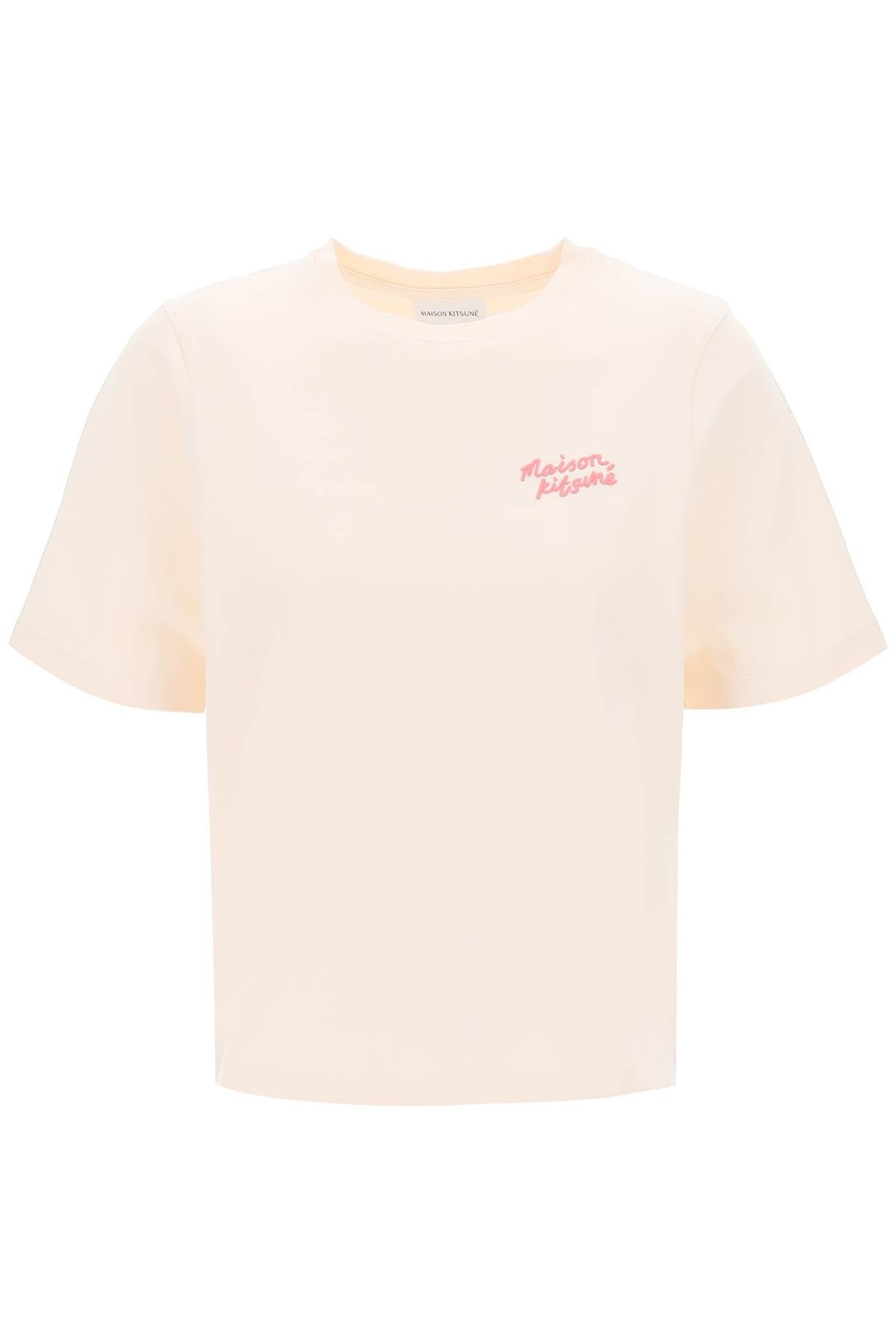 Maison Kitsune Maison kitsune "round-neck t-shirt with embroidered