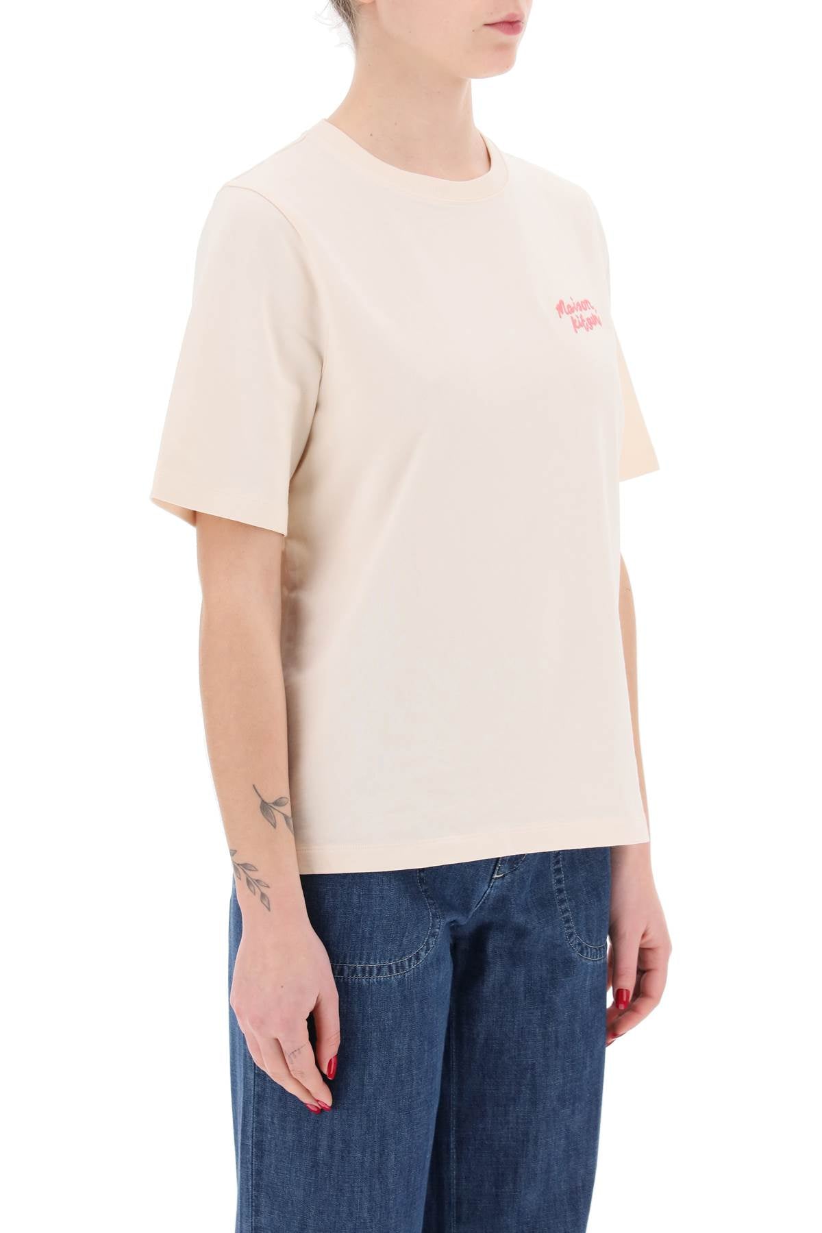 Maison Kitsune Maison kitsune "round-neck t-shirt with embroidered