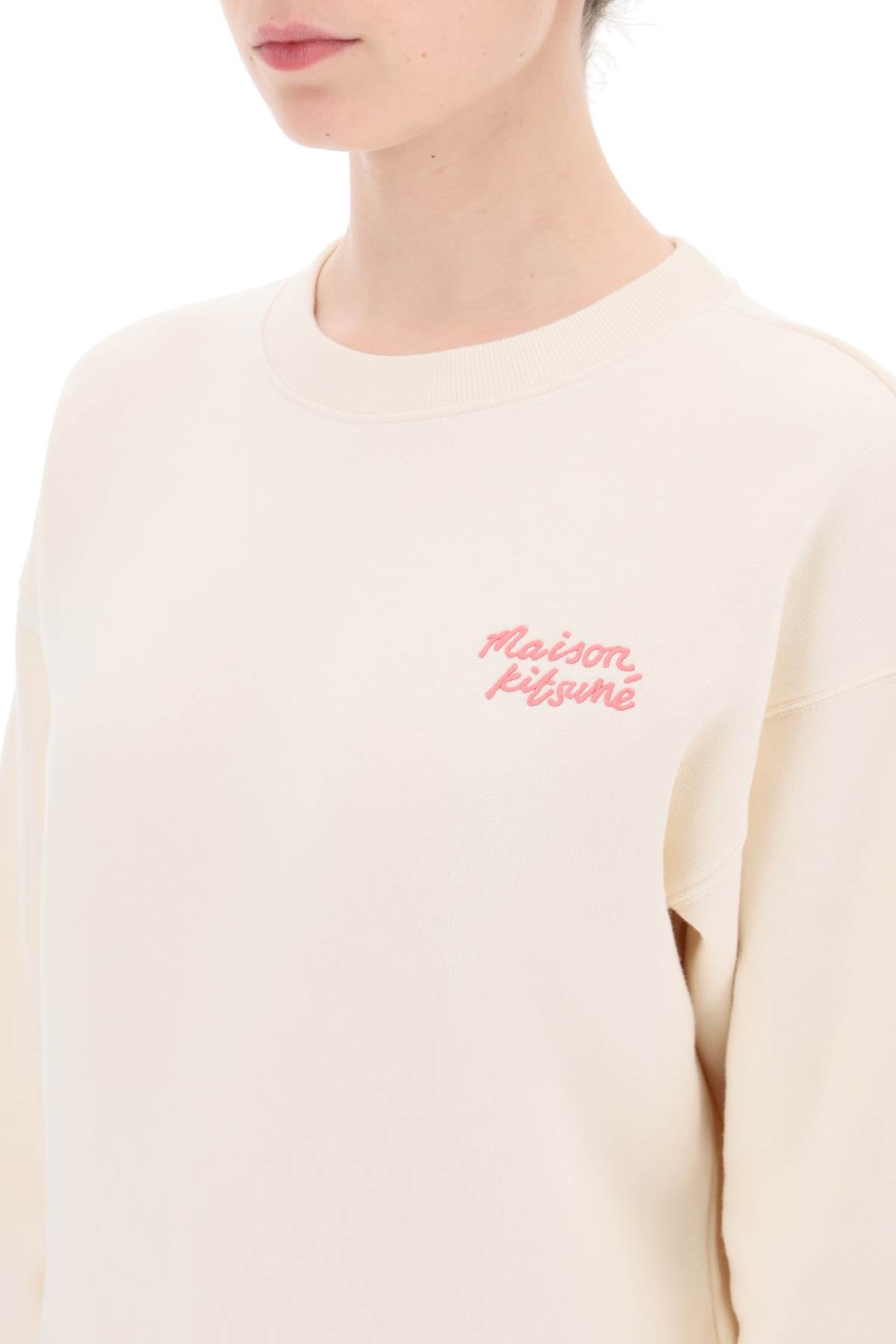 Maison Kitsune Maison kitsune "embroidered logo crewneck