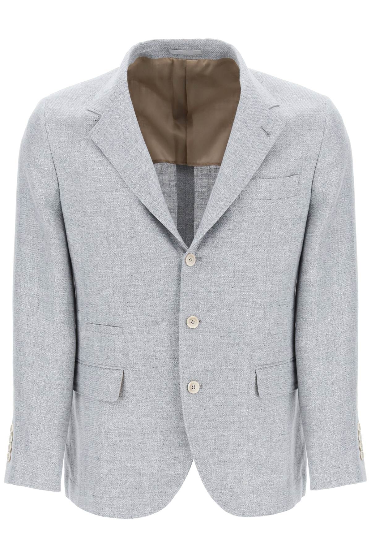 Brunello Cucinelli Brunello cucinelli unstructured linen*** wool and silk jacket.