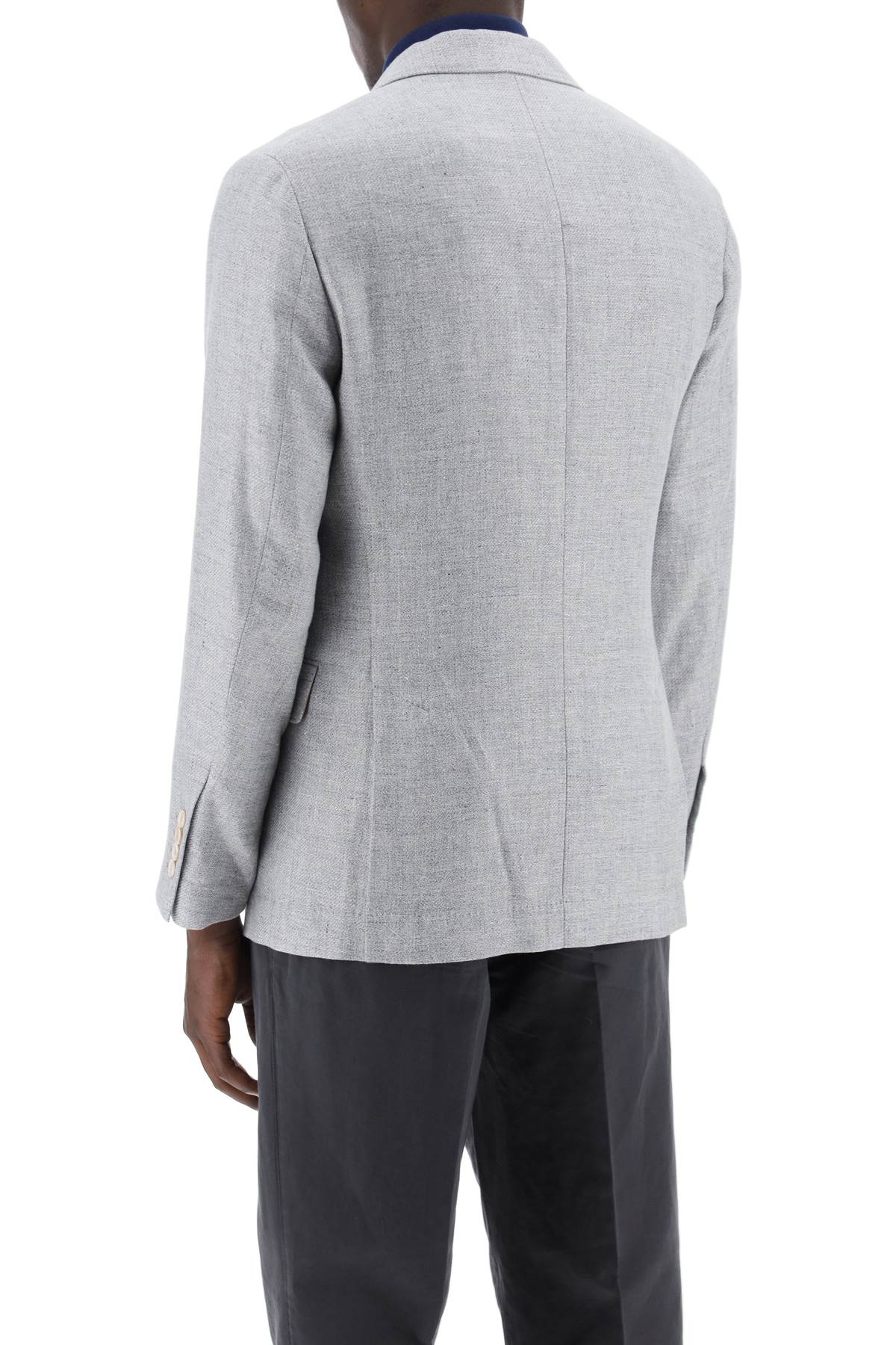 Brunello Cucinelli Brunello cucinelli unstructured linen*** wool and silk jacket.