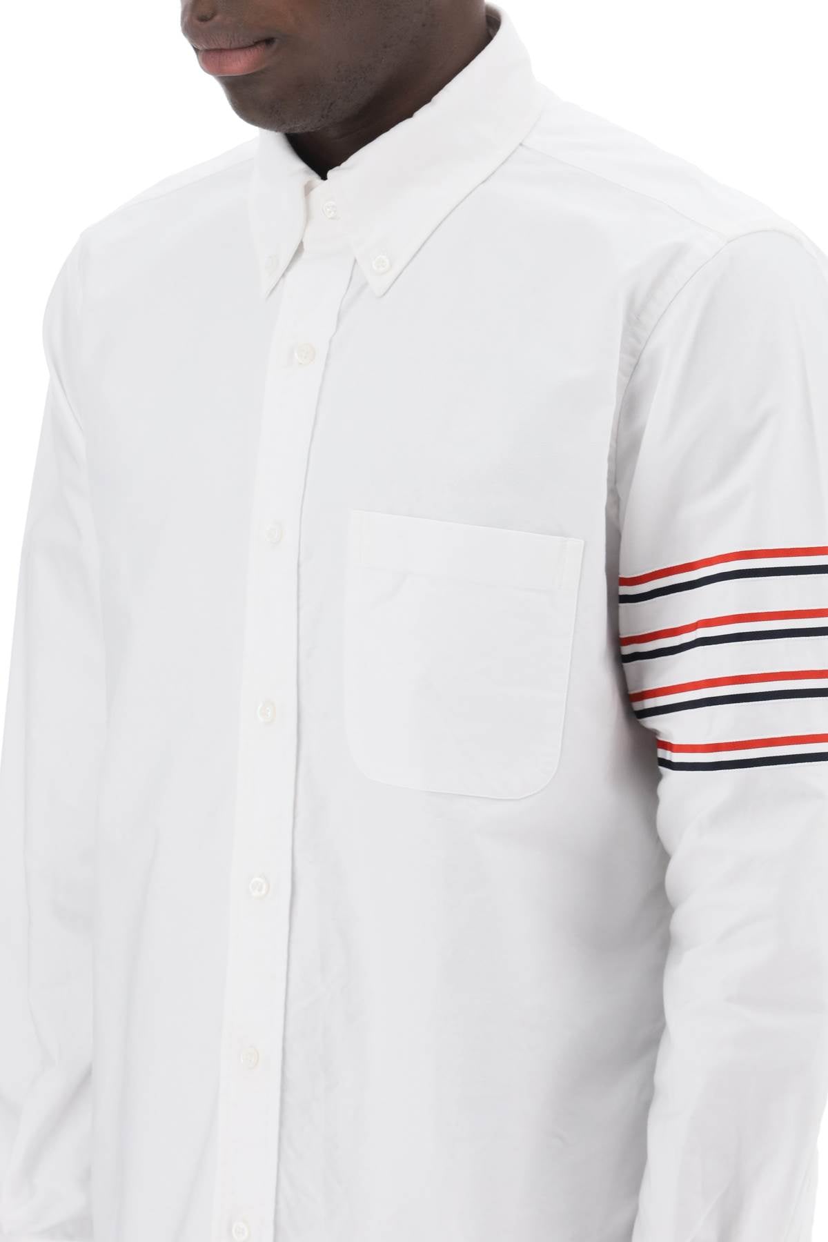 Thom Browne Thom browne tricolor 4-bar shirt