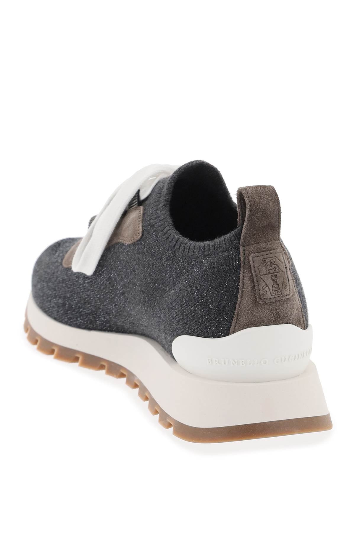 Brunello Cucinelli Brunello cucinelli sparkling knit sneakers