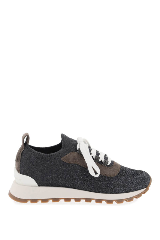 Brunello Cucinelli Brunello cucinelli sparkling knit sneakers