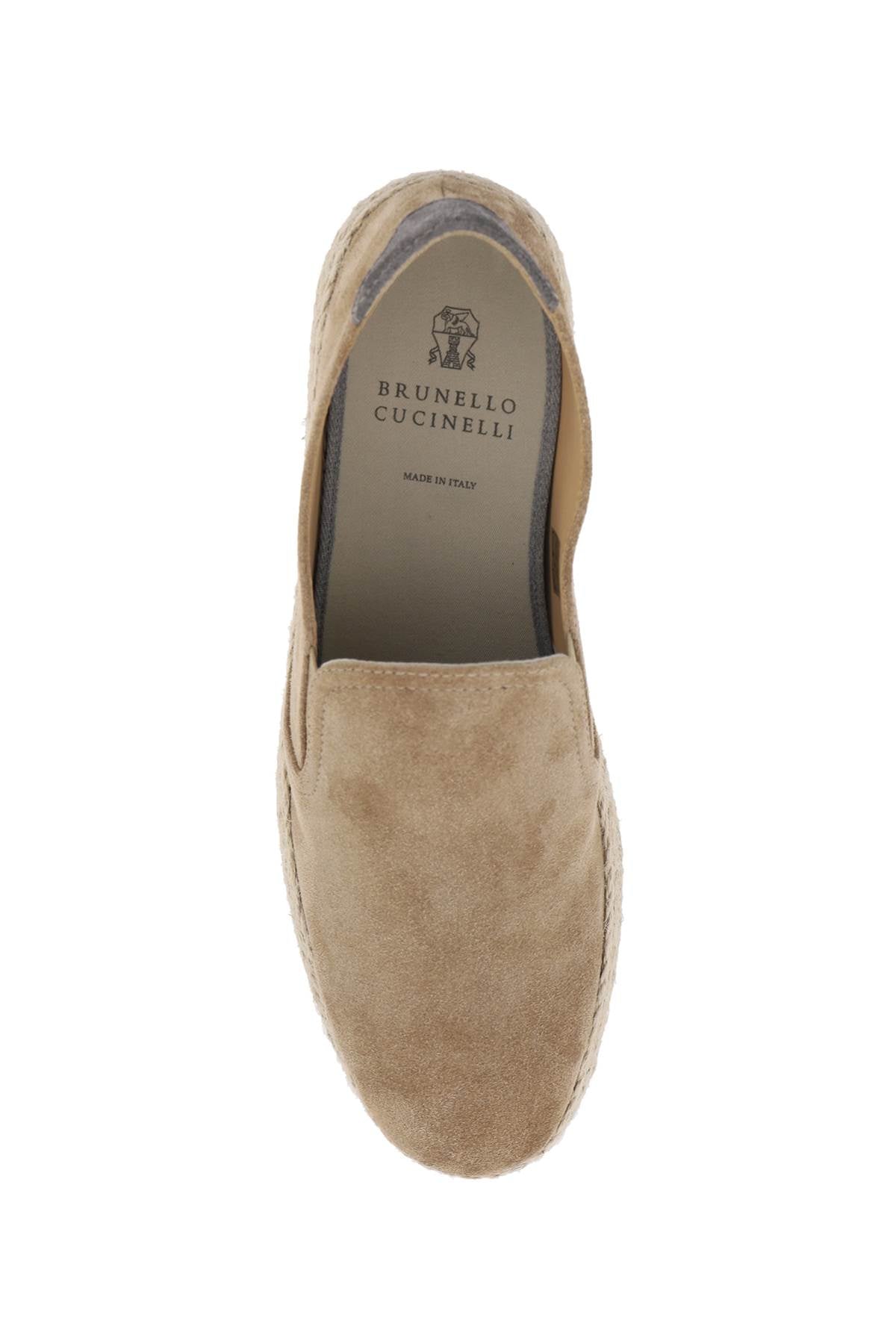 Brunello Cucinelli Brunello cucinelli suede slip-ons