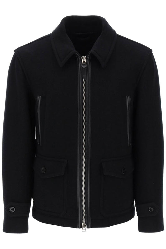 Tom Ford Tom ford zip-up wool peacoat