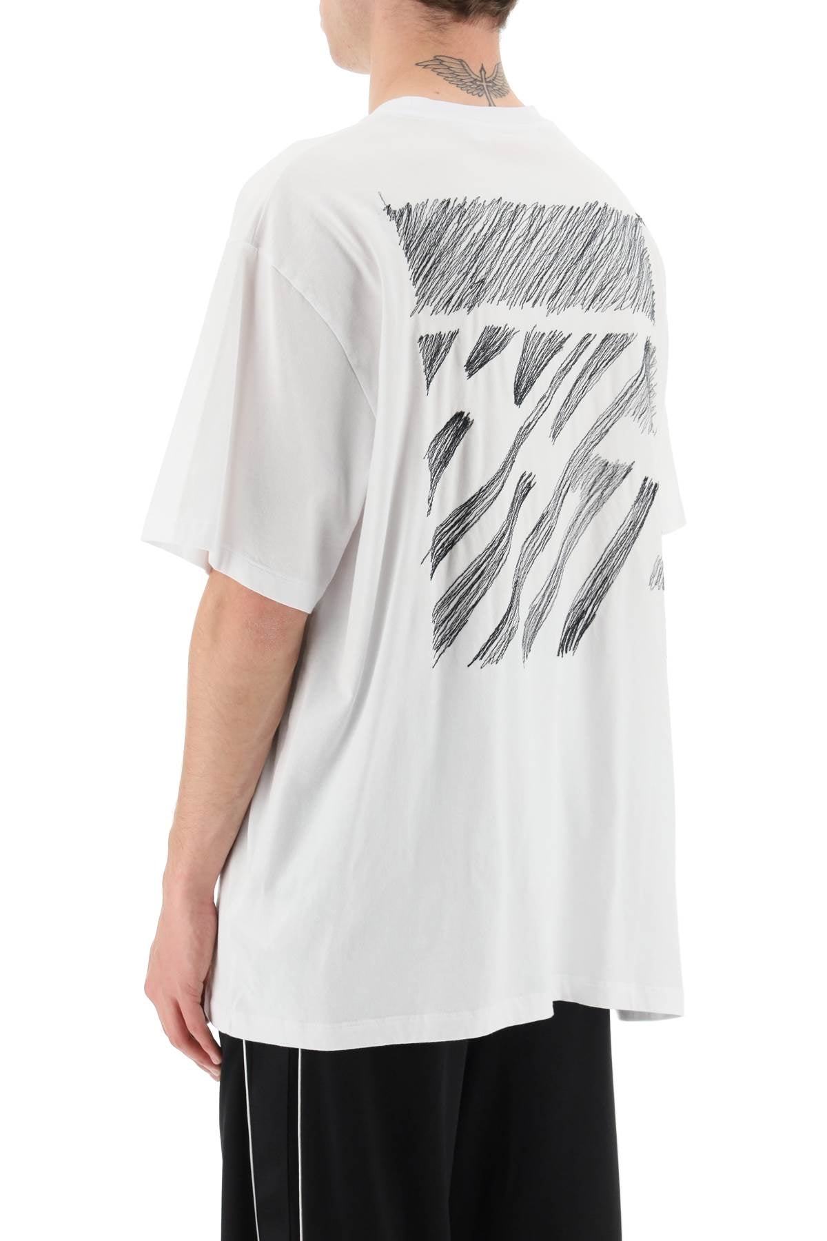 Off-White Off-white scribble diag oversized t-shirt