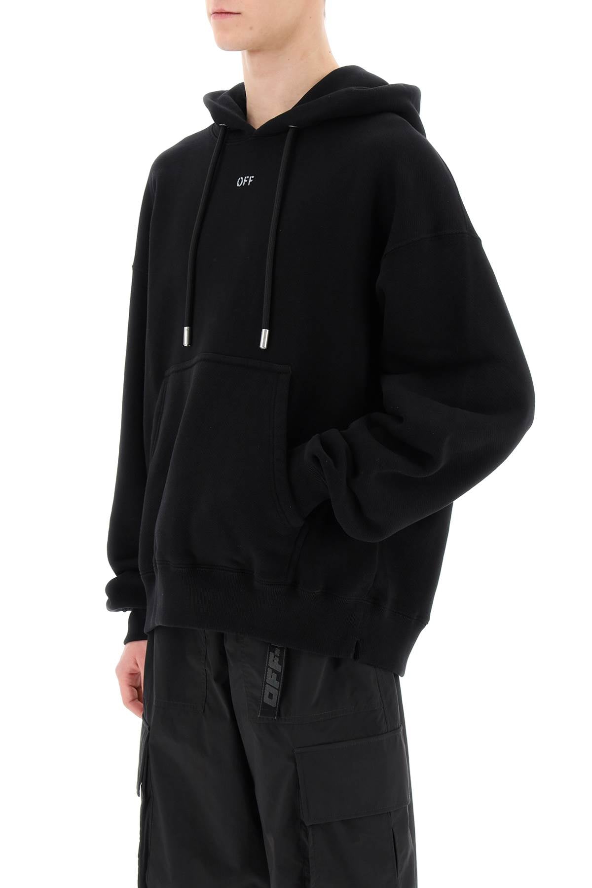 Off-White Off-white skate hoodie with off logo