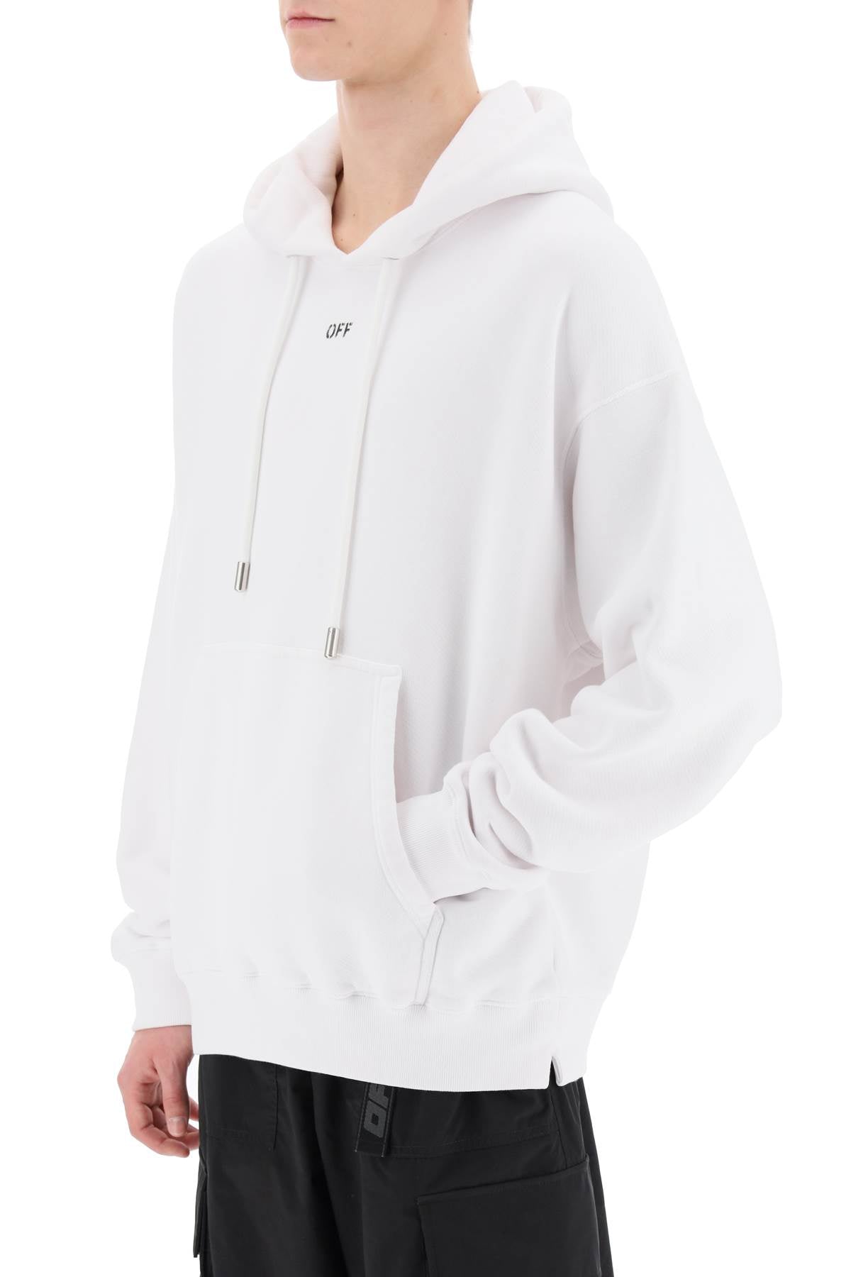 Off-White Off-white skate hoodie with off logo