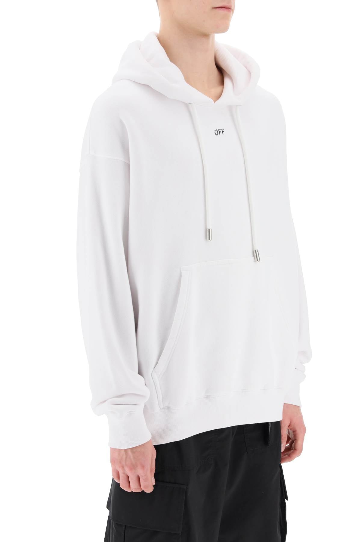 Off-White Off-white skate hoodie with off logo