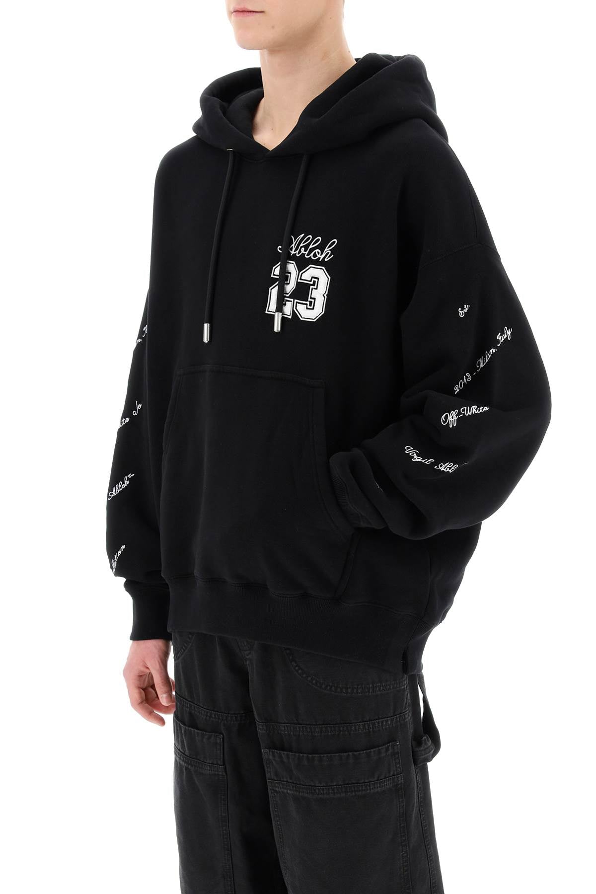 Off-White Off-white skate hoodie with 23 logo