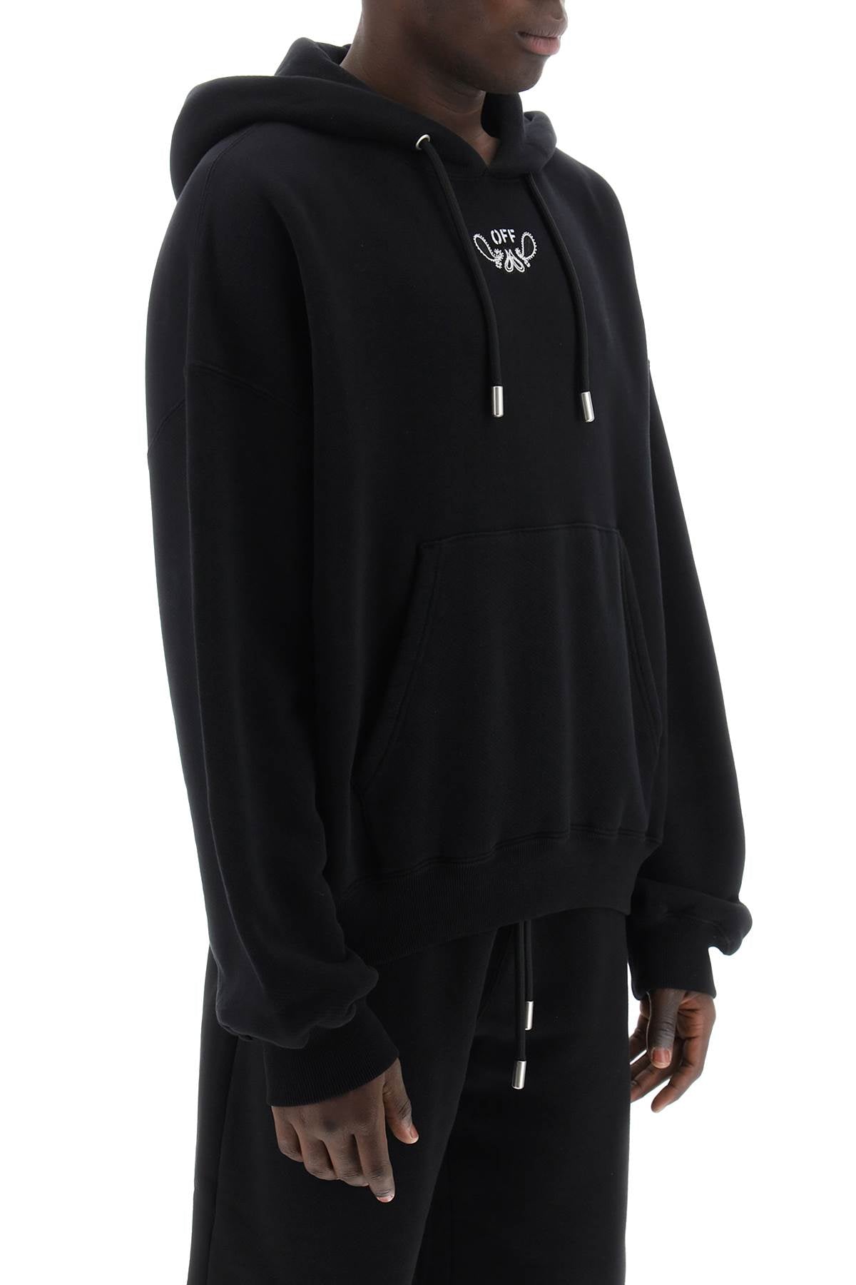 Off-White Off-white hooded sweatshirt with paisley