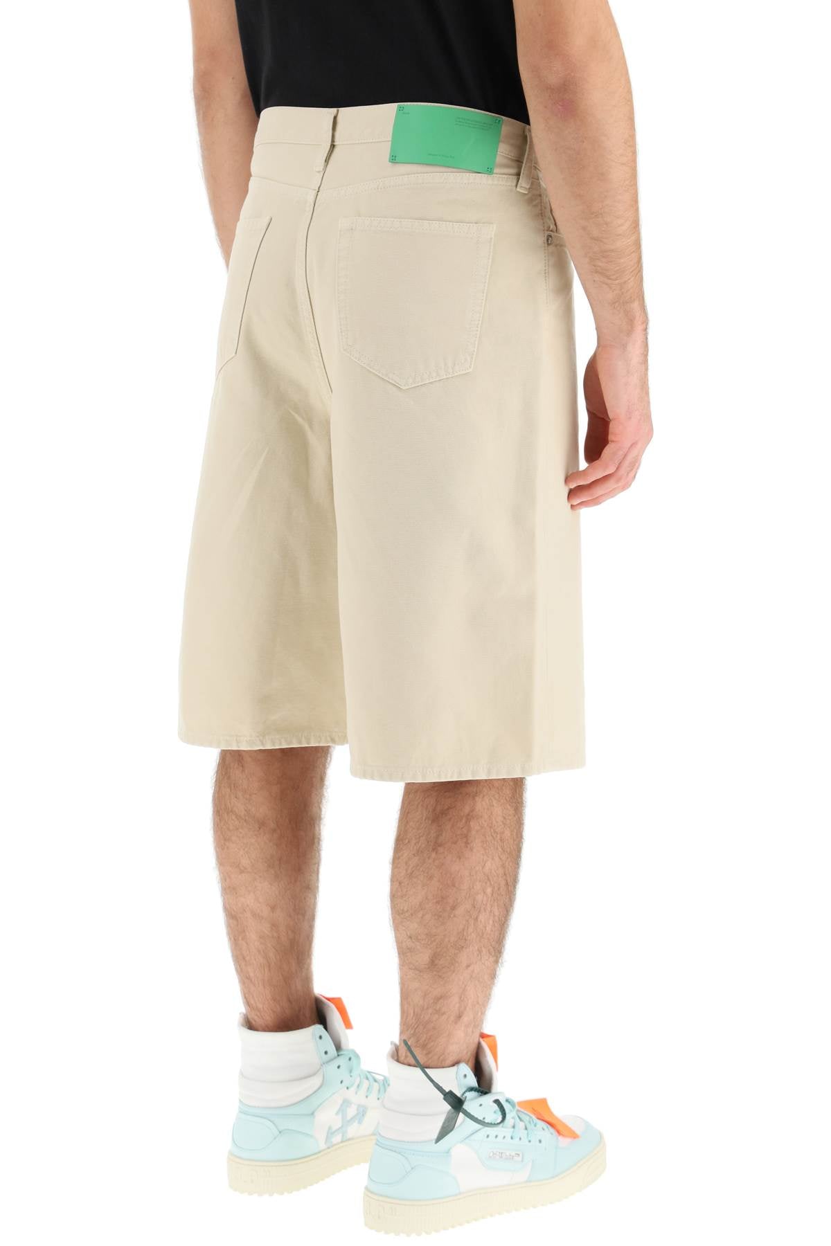 Off-White Off-white cotton utility bermuda shorts