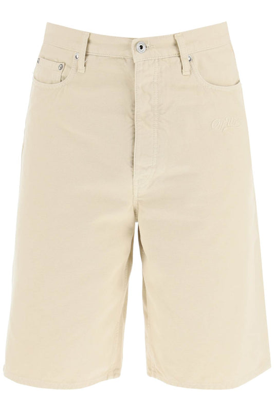 Off-White Off-white cotton utility bermuda shorts