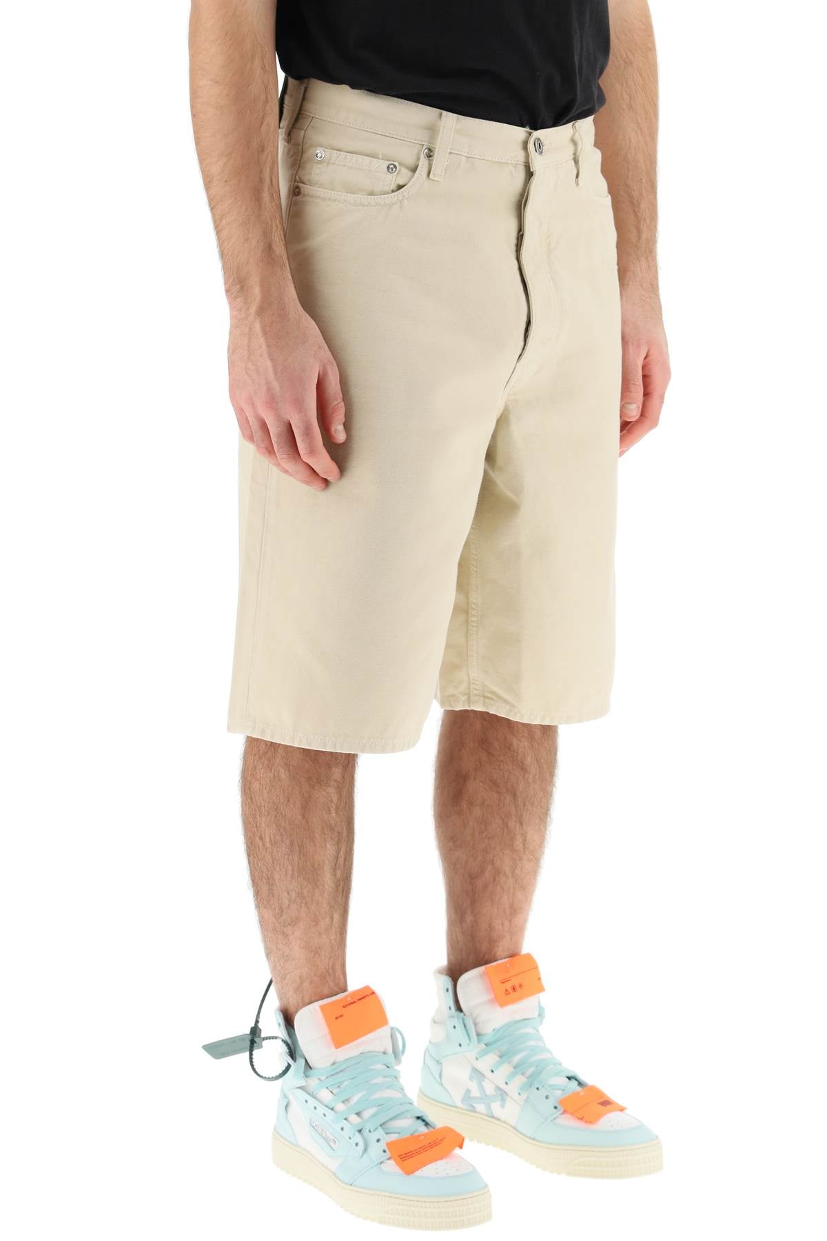 Off-White Off-white cotton utility bermuda shorts