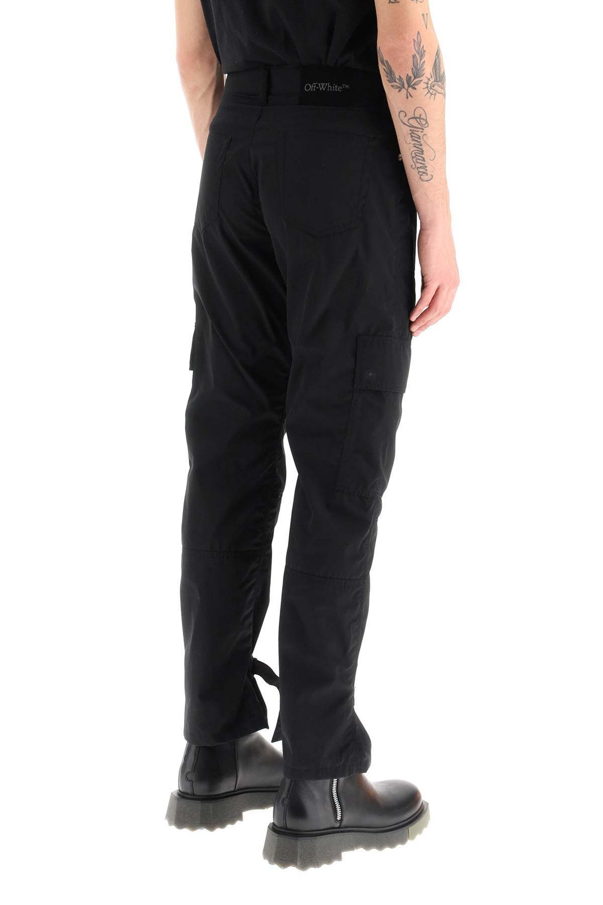 Off-White Off-white nylon and cotton cargo pants