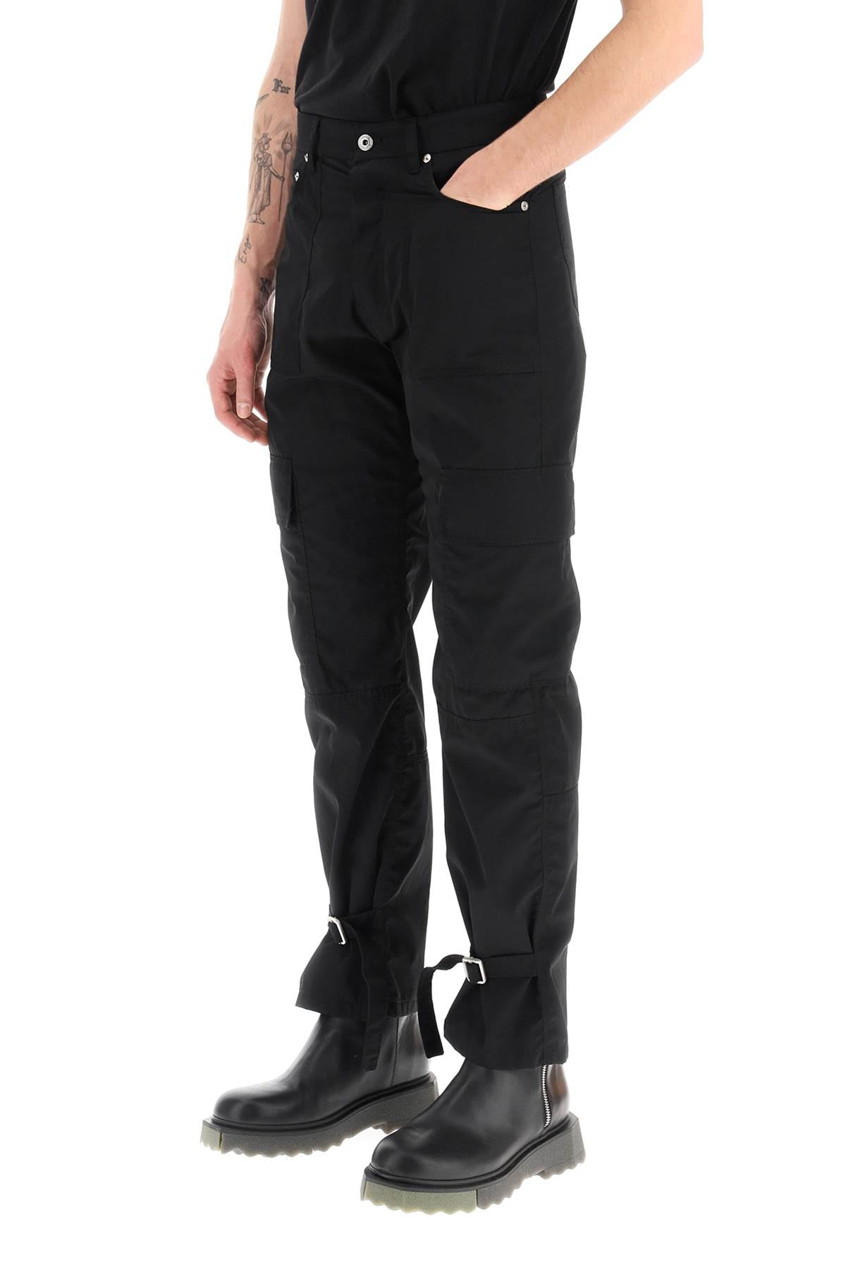 Off-White Off-white nylon and cotton cargo pants