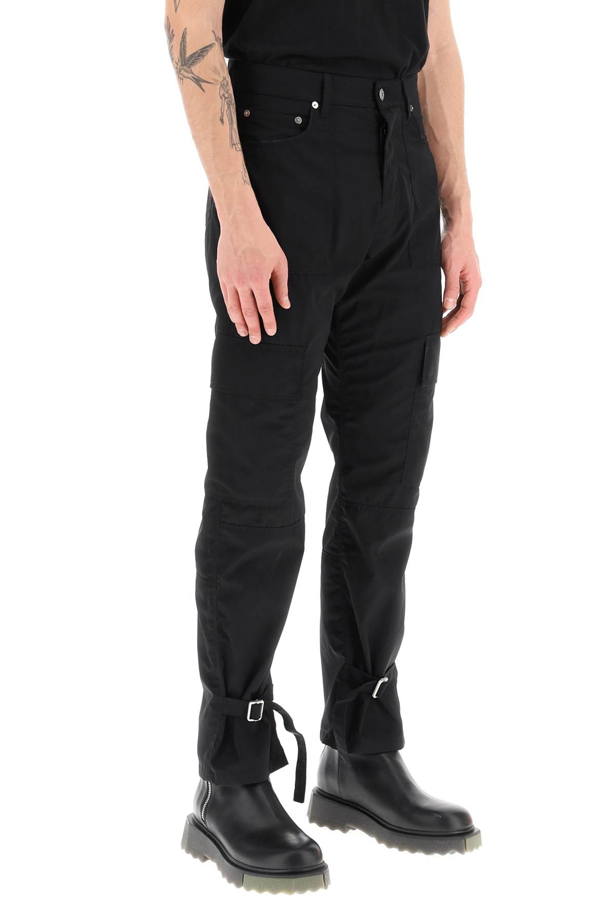 Off-White Off-white nylon and cotton cargo pants