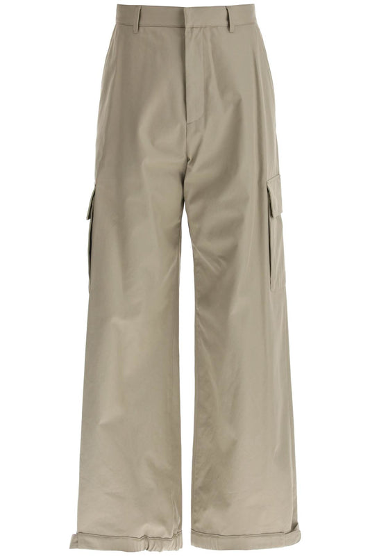 Off-White Off-white wide-legged cargo pants with ample leg