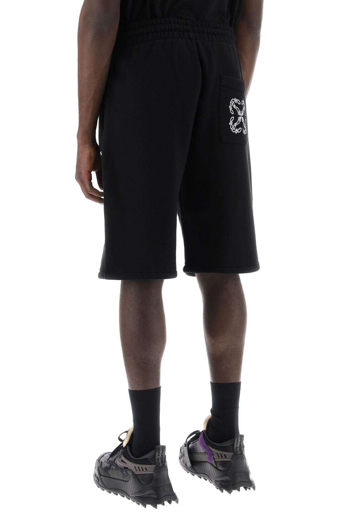 Off-White Off-white "sporty bermuda shorts with embroidered arrow