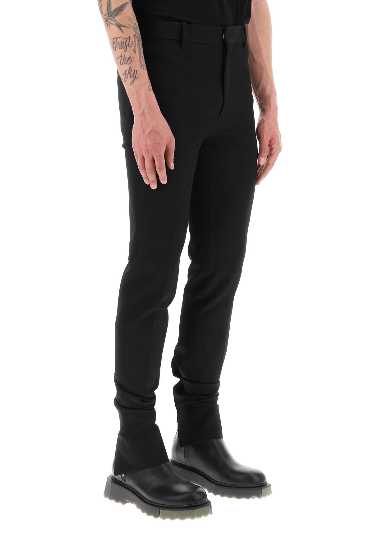 Off-White Off-white slim tailored pants with zippered ankle