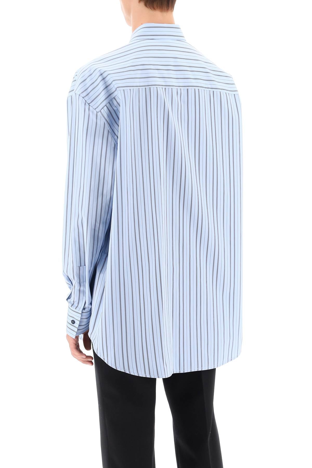 Off-White Off-white striped maxi shirt